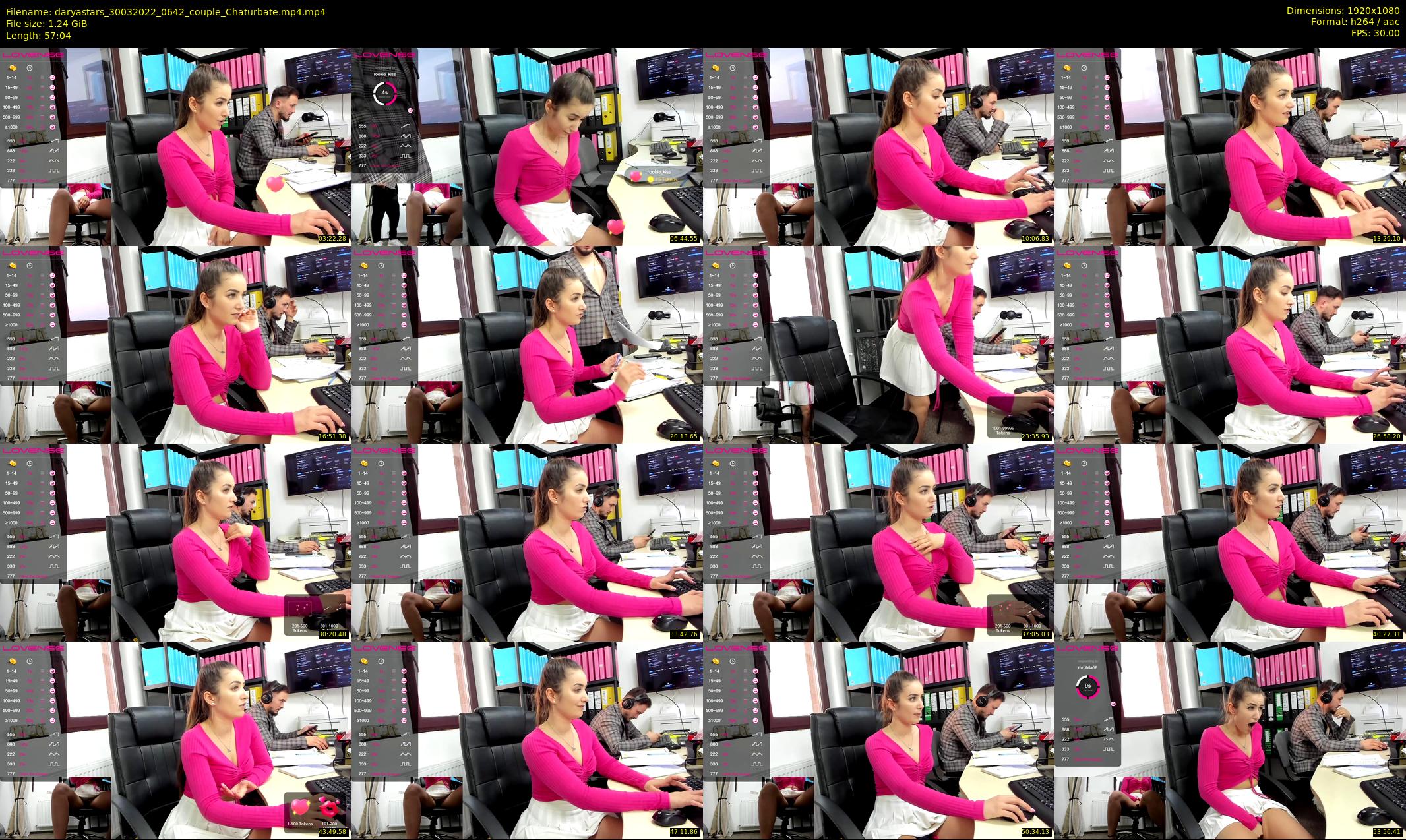 daryastars — 58 minute Chaturbate couple cam show recording, 1080p, Mar 30, 2022