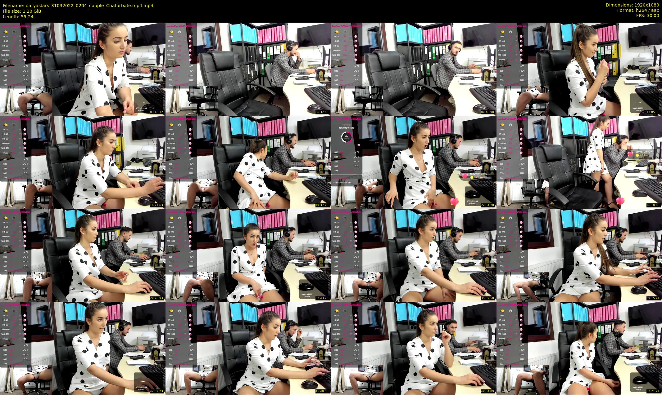 daryastars — 56 minute Chaturbate couple cam show recording, 1080p, Mar 31, 2022