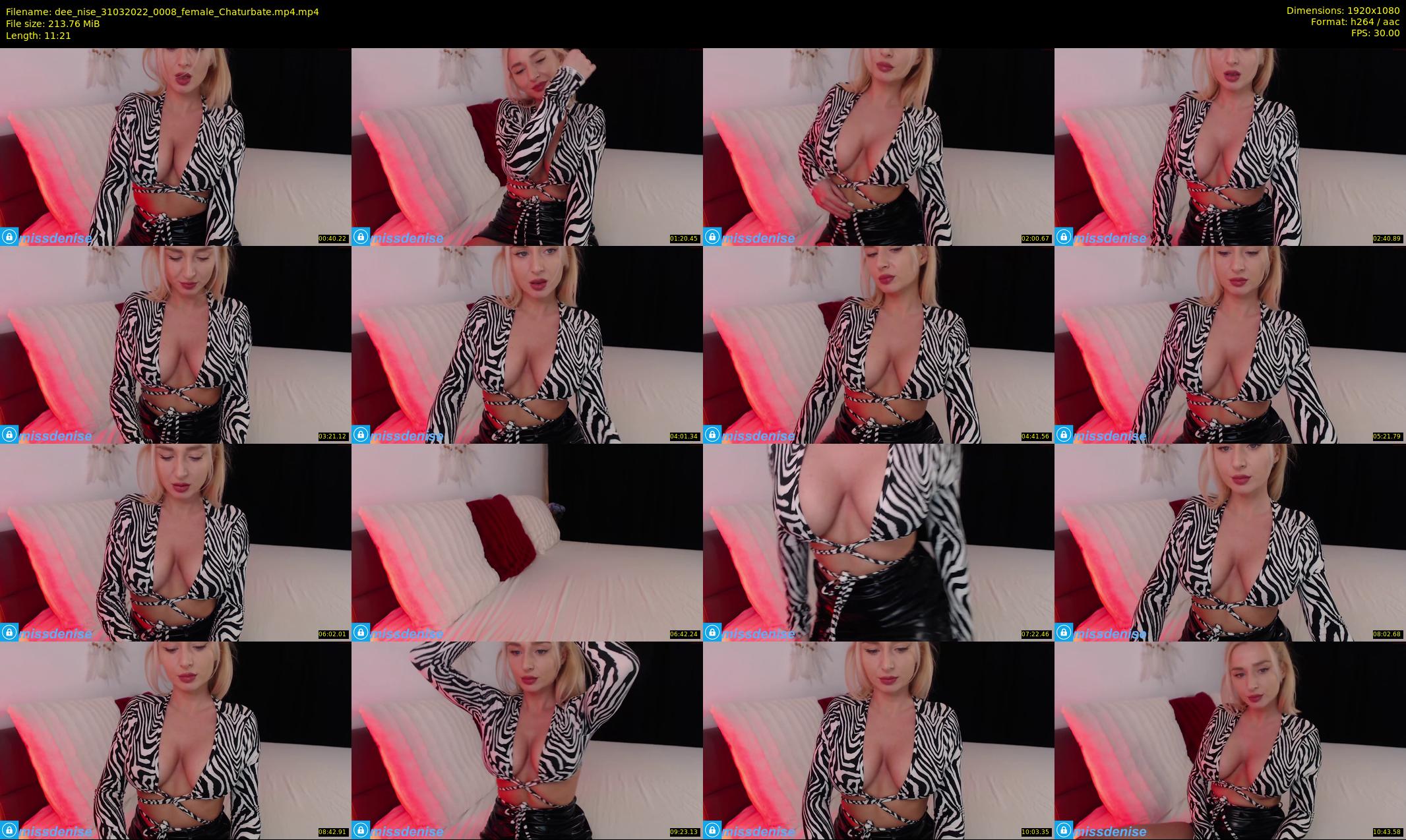 dee_nise — 12 minute Chaturbate female cam show recording, 1080p, Mar 31, 2022