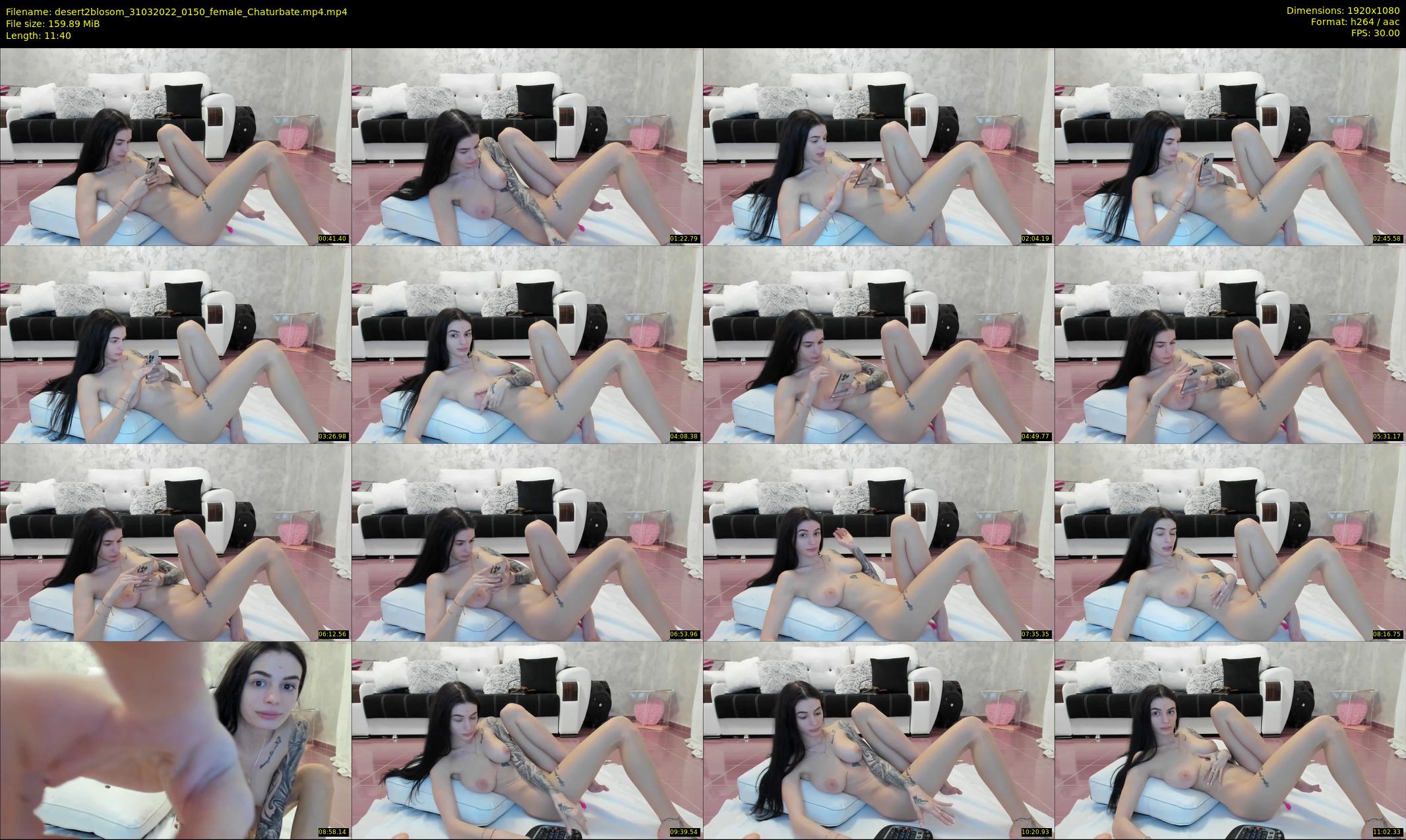 desert2blosom — 12 minute Chaturbate female cam show recording, 1080p, Mar 31, 2022