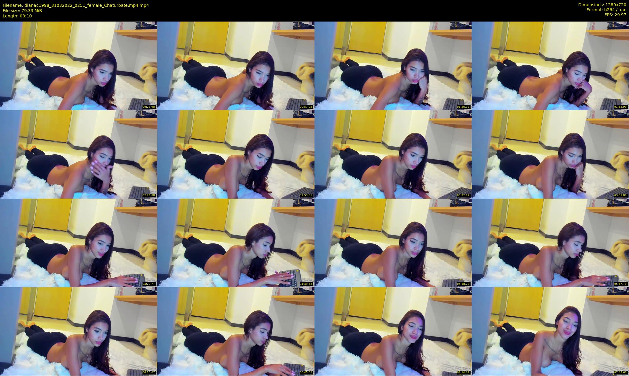 dianac1998 — 9 minute Chaturbate female cam show recording, 720p, Mar 31, 2022