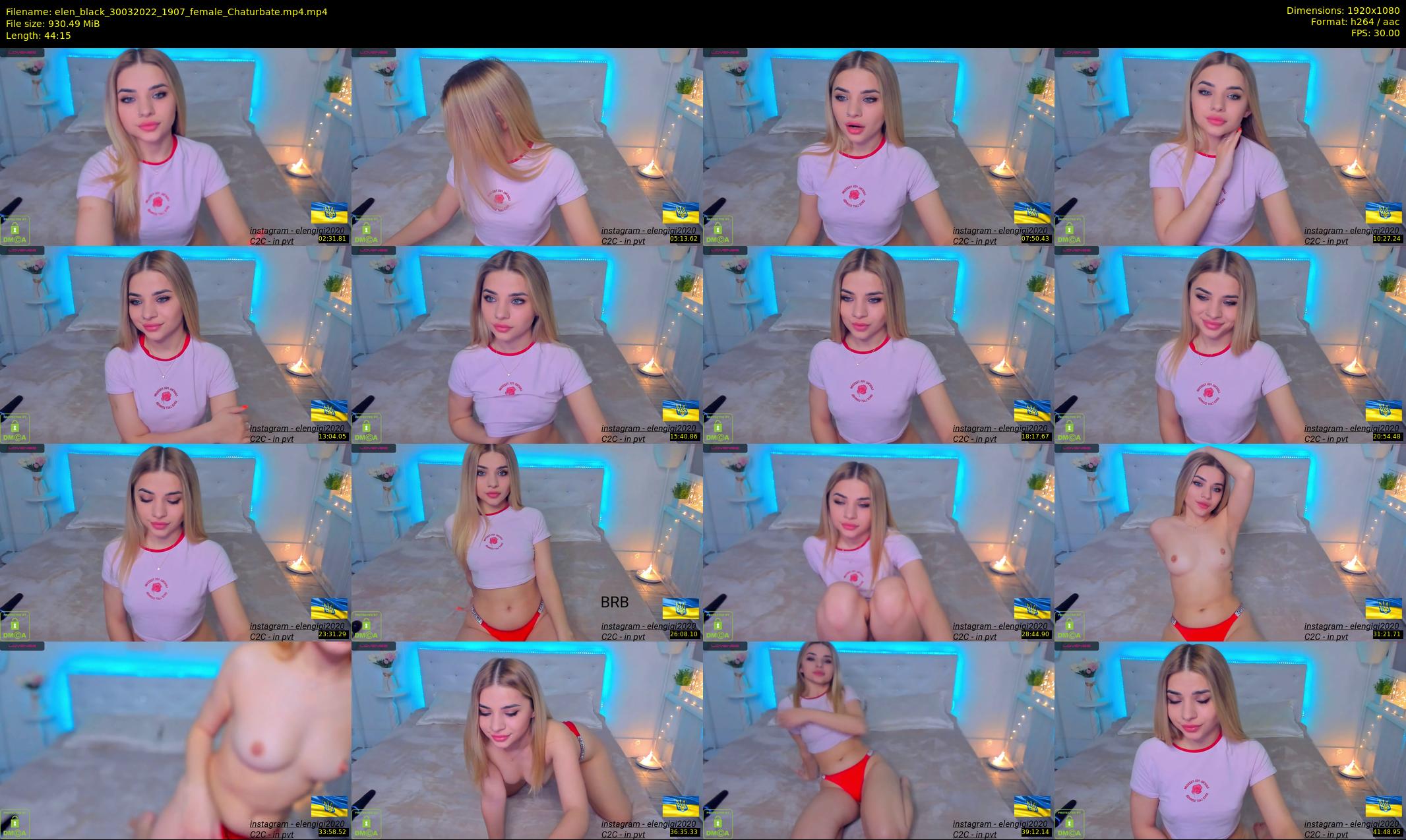 elen_black — 45 minute Chaturbate female cam show recording, 1080p, Mar 30, 2022