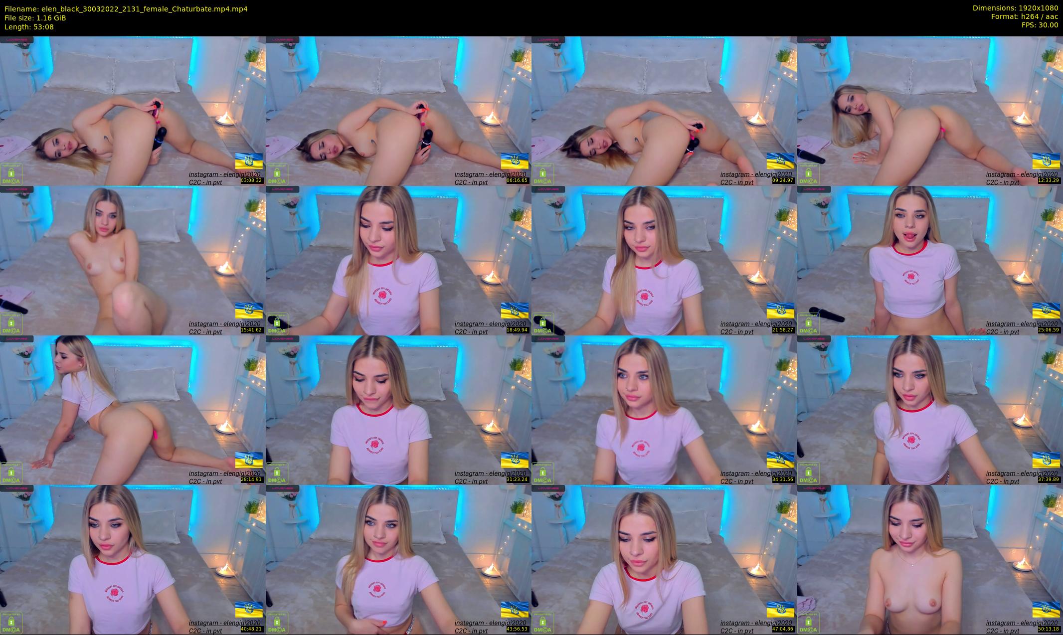 elen_black — 54 minute Chaturbate female cam show recording, 1080p, Mar 30, 2022