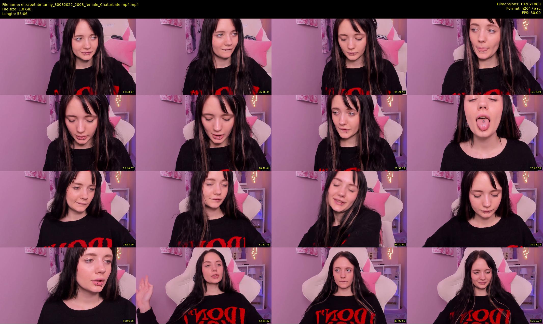elizabethbritanny — 54 minute Chaturbate female cam show recording, 1080p, Mar 30, 2022