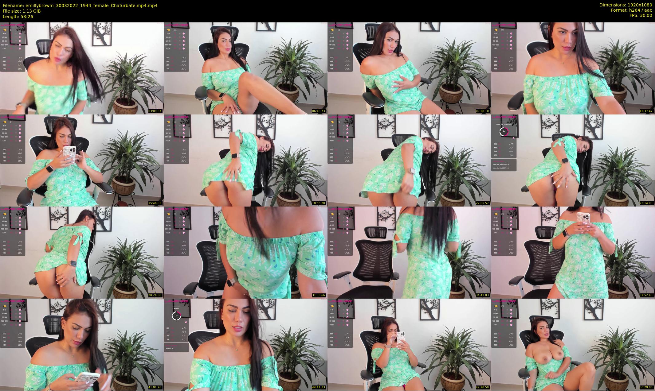 emillybrowm — 54 minute Chaturbate couple cam show recording, 1080p, Mar 30, 2022