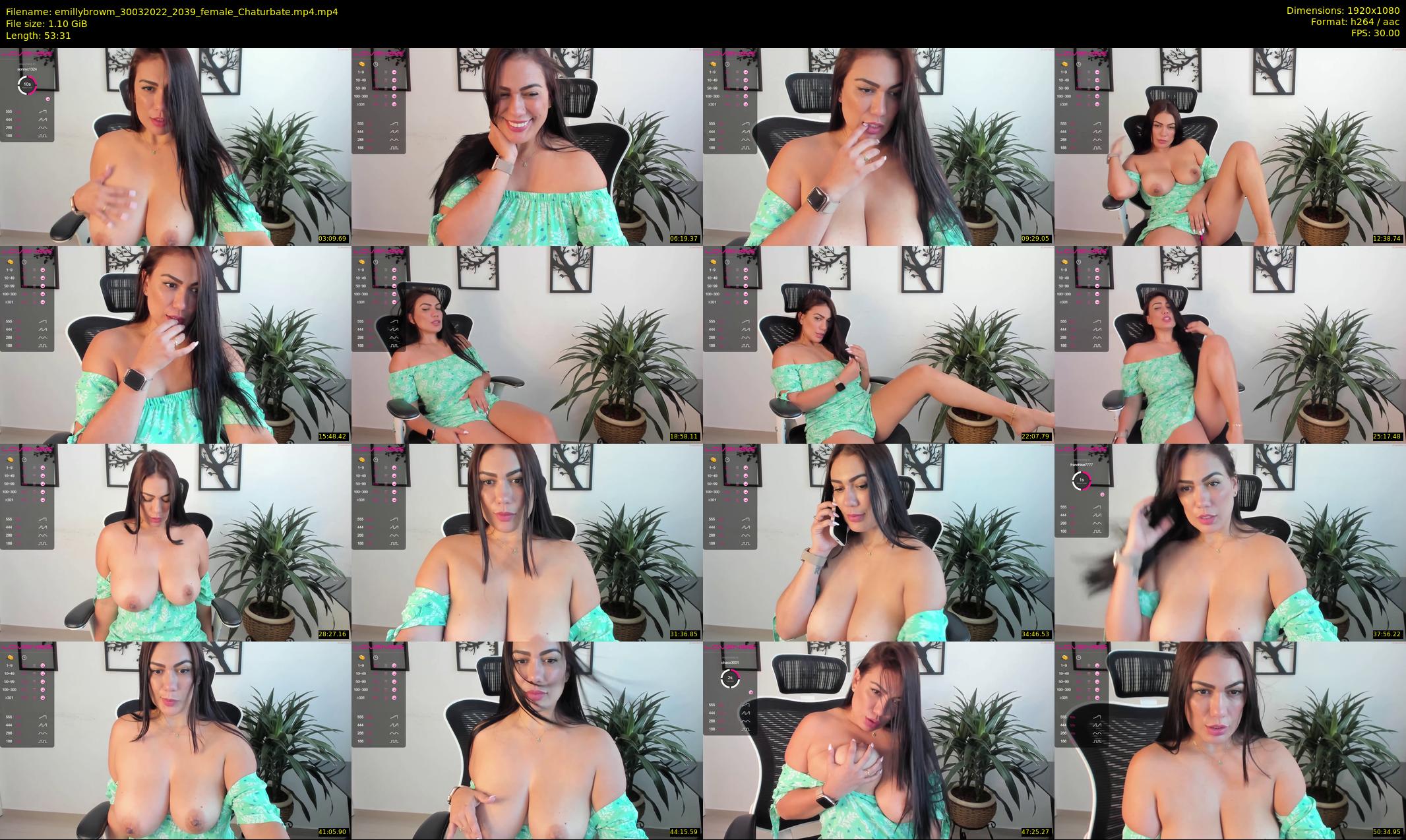 emillybrowm — 54 minute Chaturbate couple cam show recording, 1080p, Mar 30, 2022
