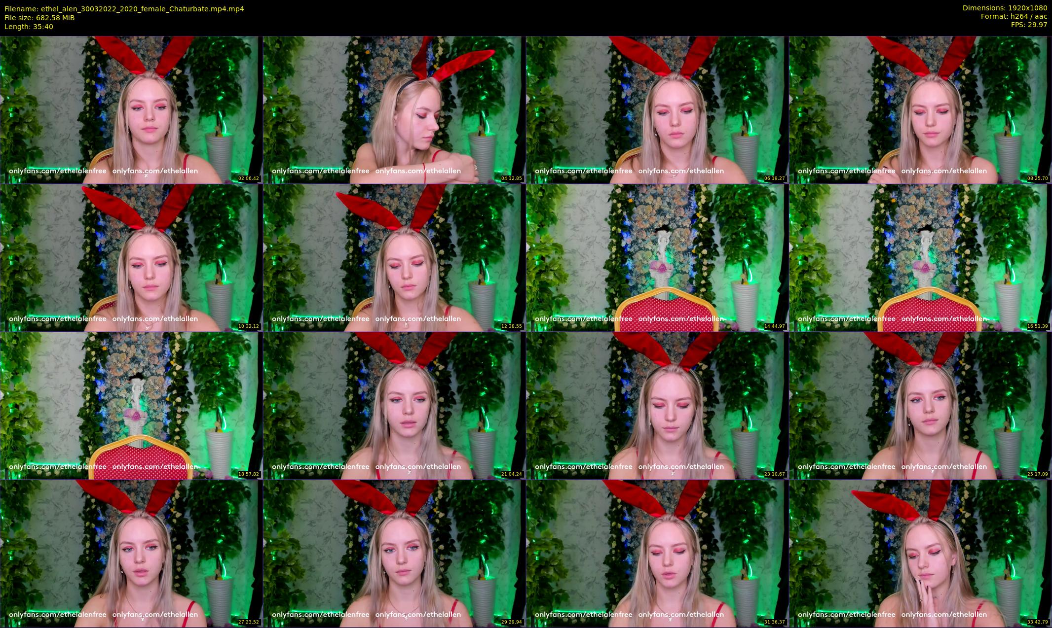 ethel_alen — 36 minute Chaturbate female cam show recording, 1080p, Mar 30, 2022