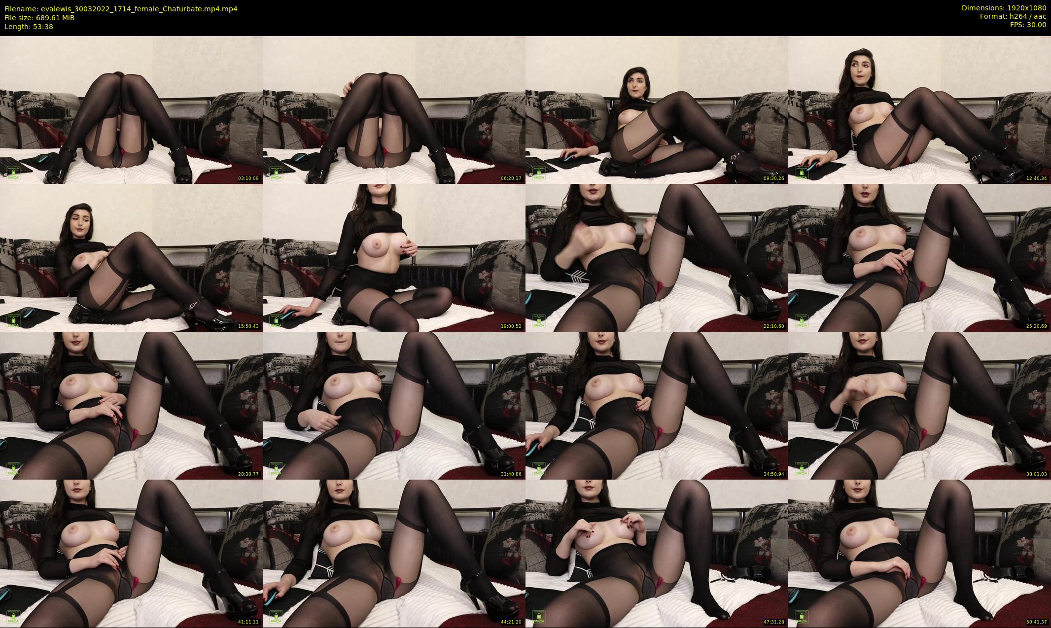 evalewis — 54 minute Chaturbate female cam show recording, 1080p, Mar 30, 2022