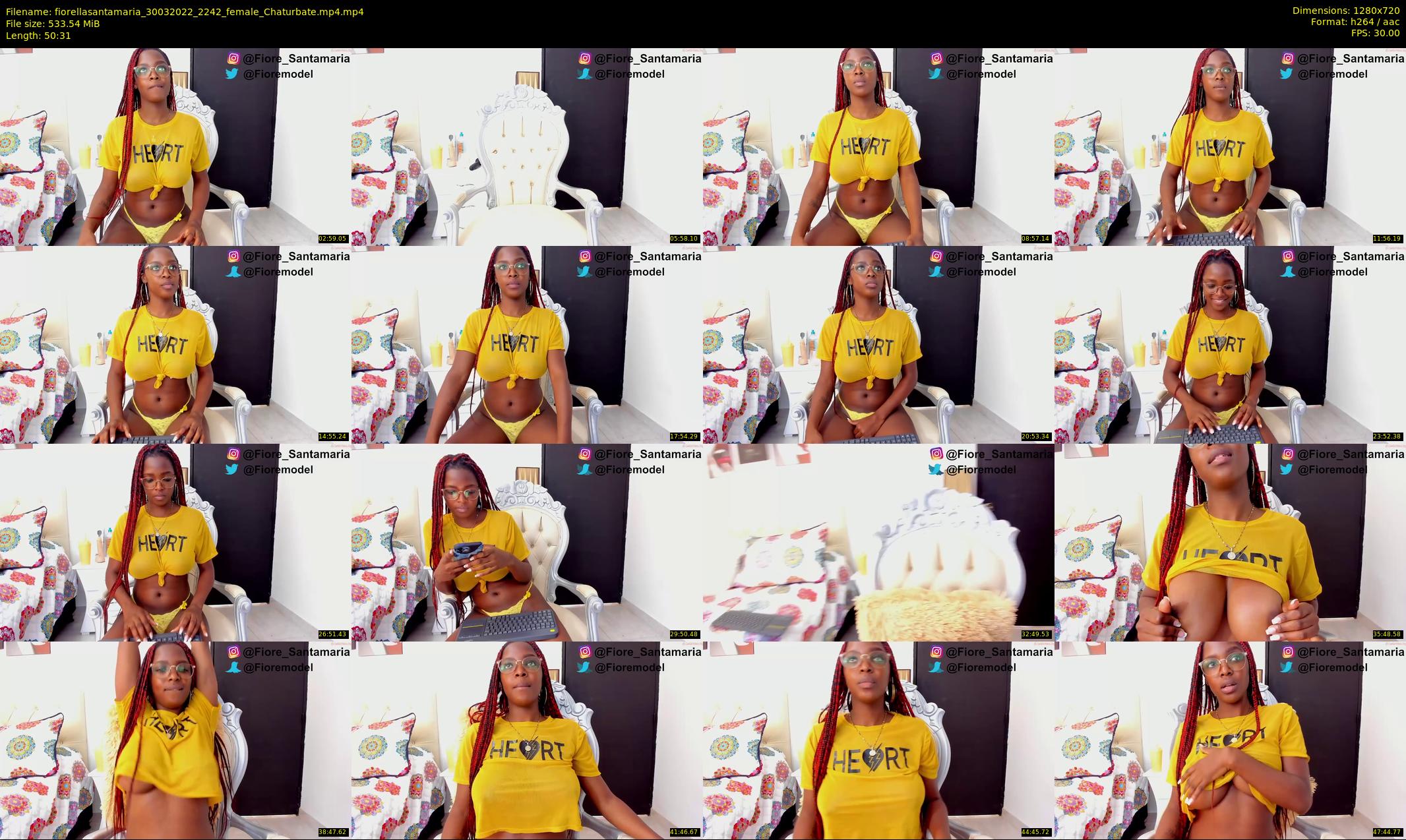 fiorellasantamaria — 51 minute Chaturbate female cam show recording, 720p, Mar 30, 2022