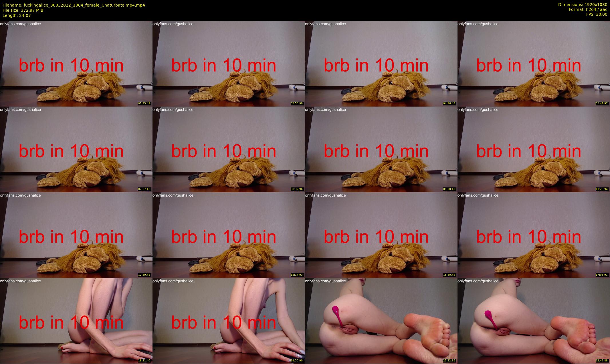 fuckingalice — 25 minute Chaturbate female cam show recording, 1080p, Mar 30, 2022