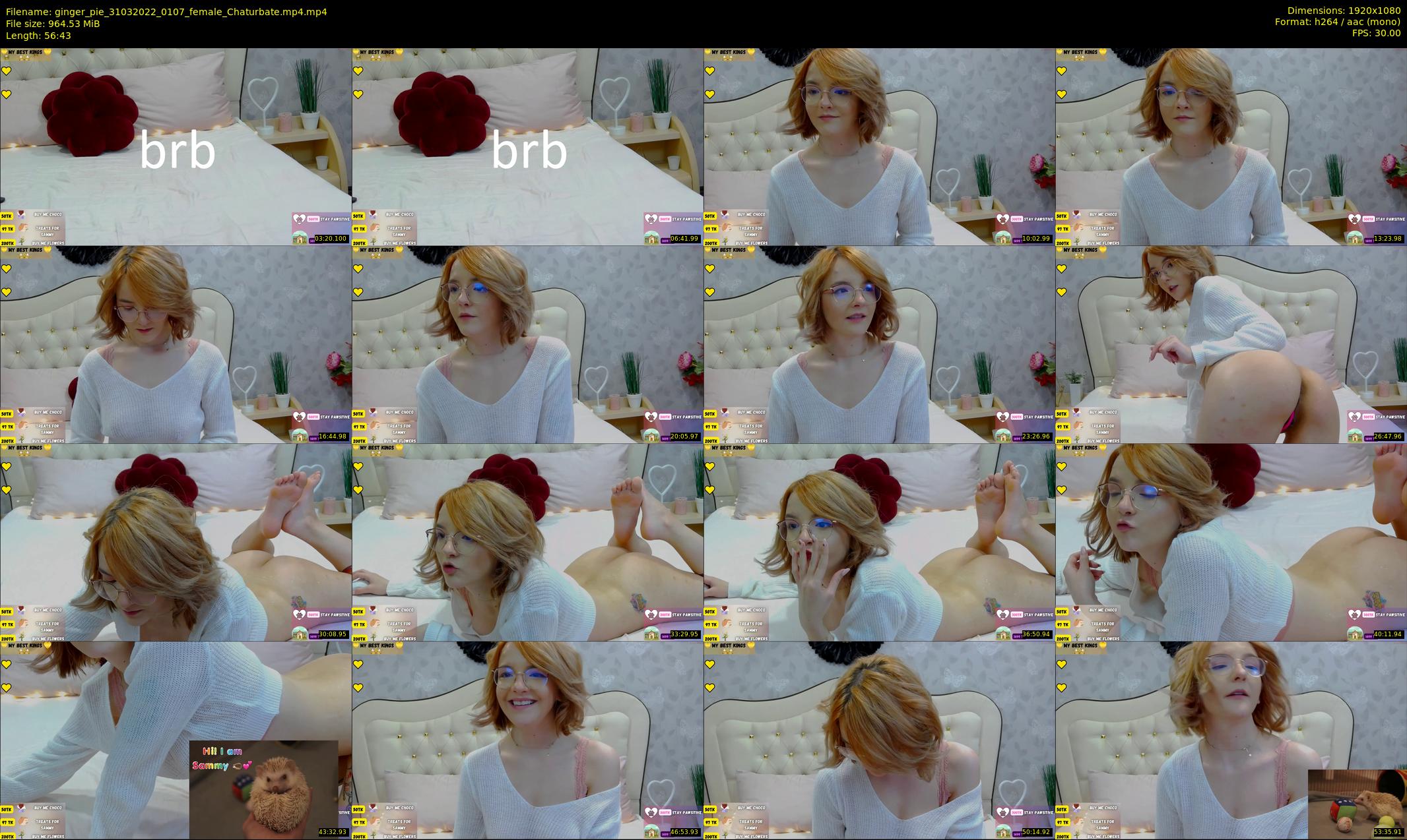 ginger_pie — 57 minute Chaturbate female cam show recording, 1080p, Mar 31, 2022