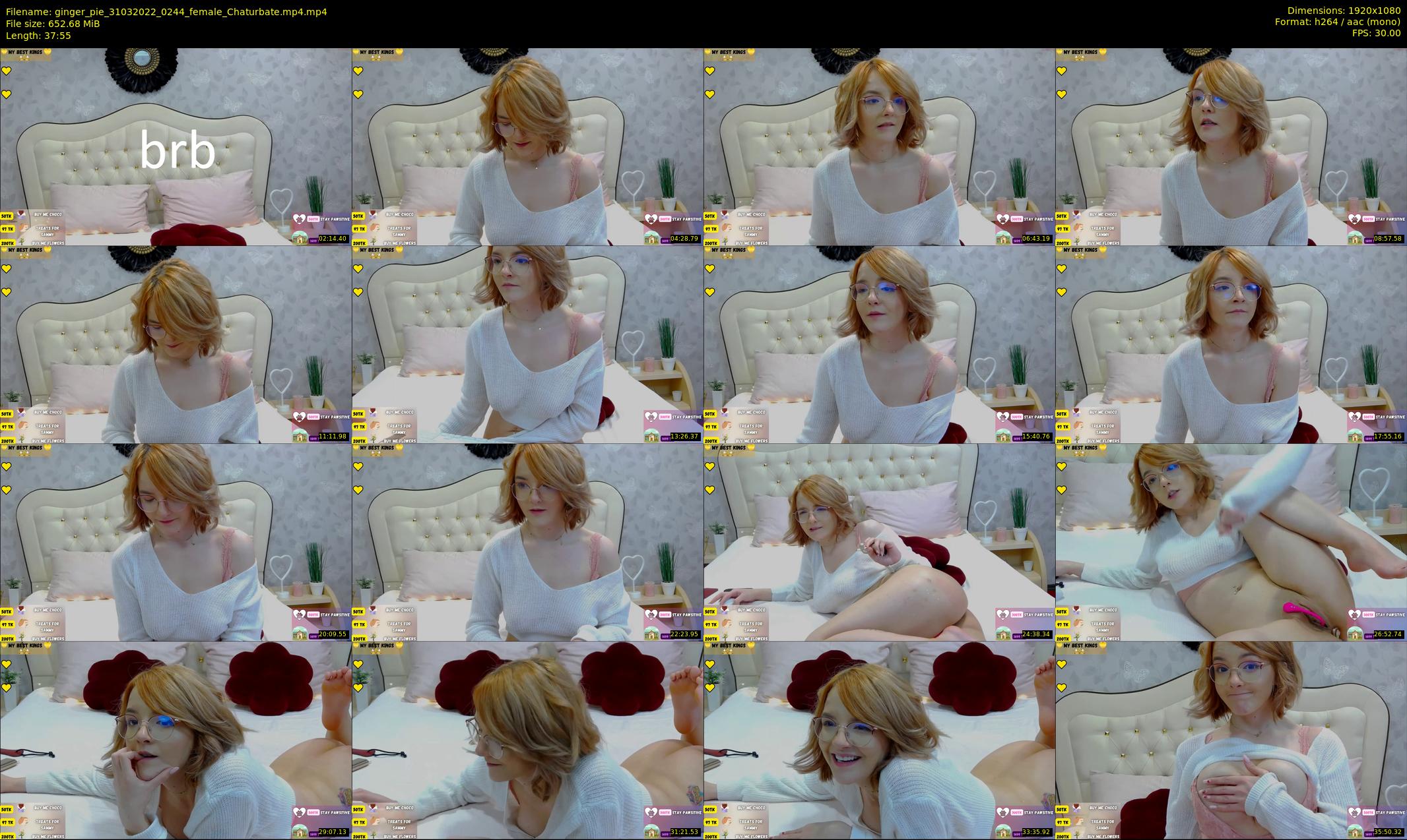 ginger_pie — 38 minute Chaturbate female cam show recording, 1080p, Mar 31, 2022