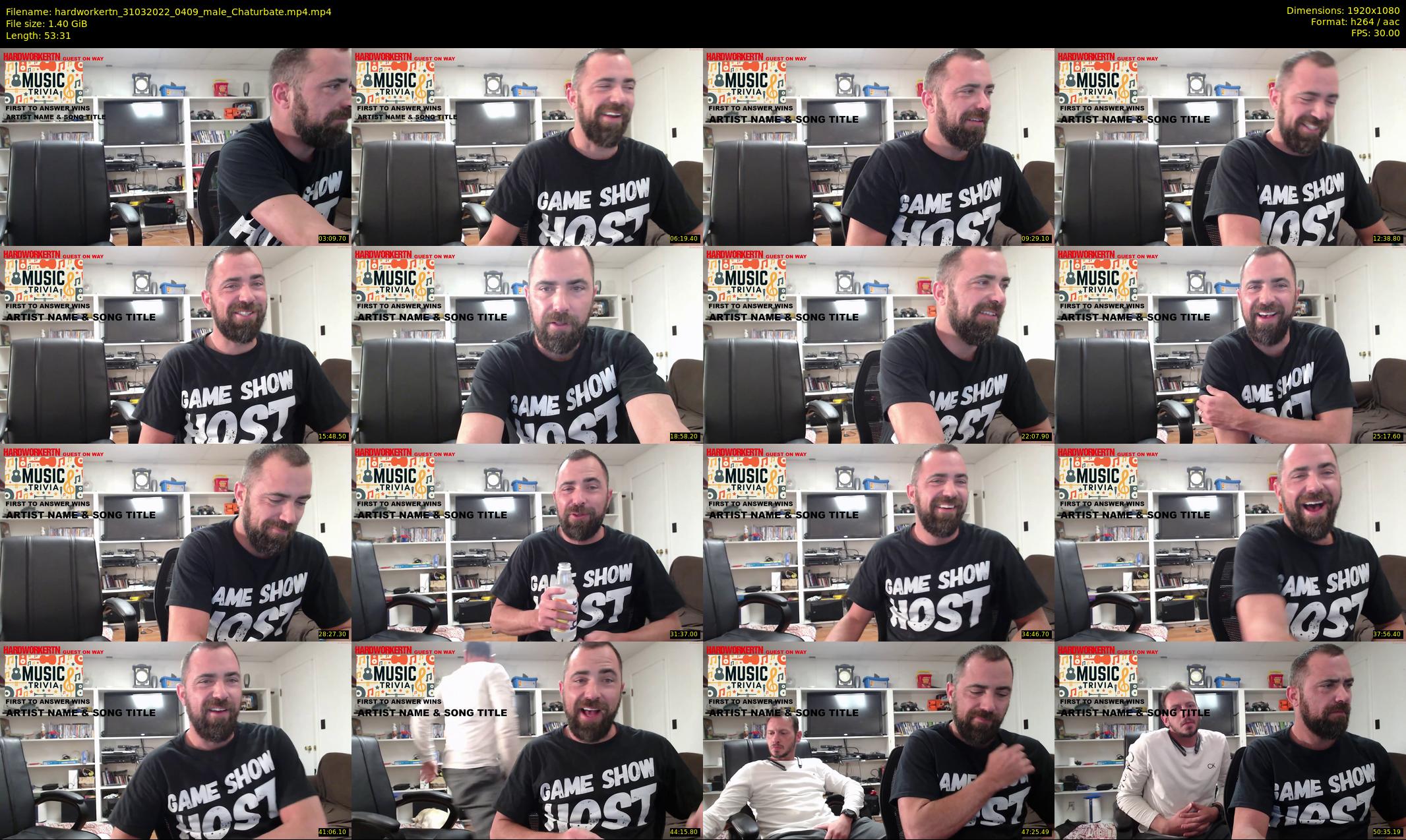 hardworkertn — 54 minute Chaturbate male cam show recording, 1080p, Mar 31, 2022