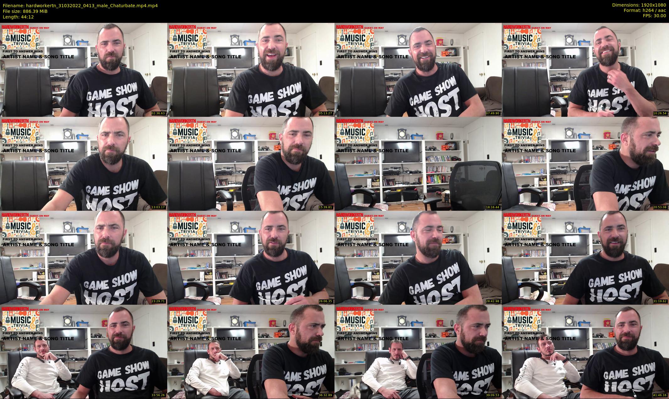 hardworkertn — 45 minute Chaturbate male cam show recording, 1080p, Mar 31, 2022
