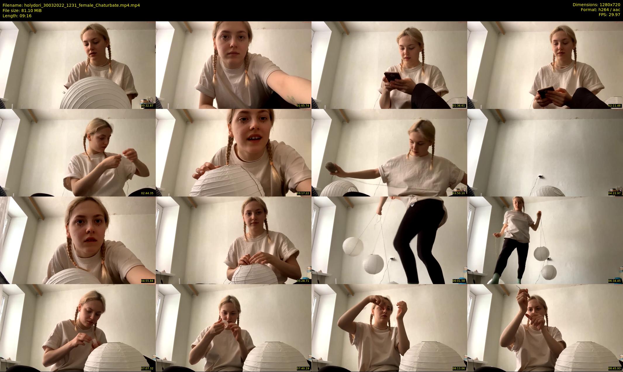 holydori — 10 minute Chaturbate female cam show recording, 720p, Mar 30, 2022