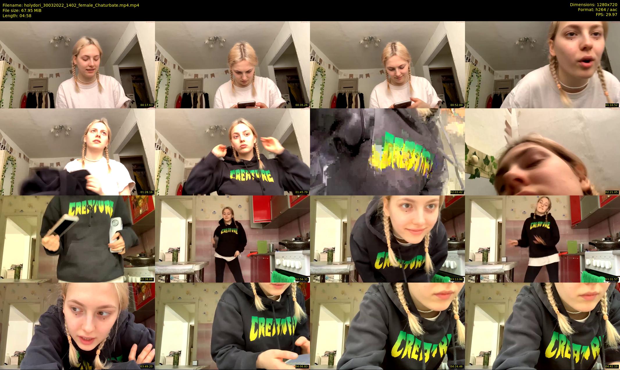 holydori — 5 minute Chaturbate female cam show recording, 720p, Mar 30, 2022