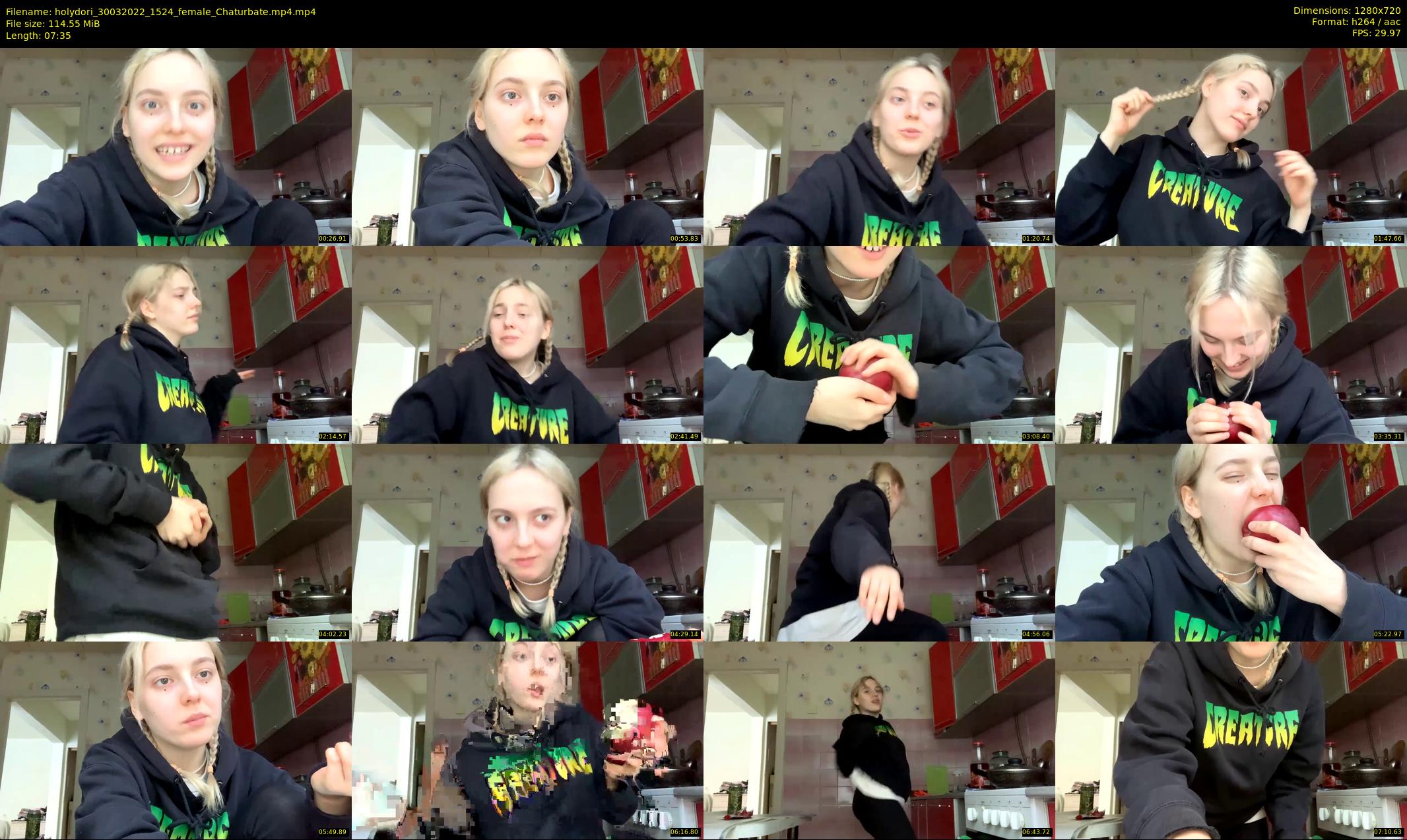 holydori — 8 minute Chaturbate female cam show recording, 720p, Mar 30, 2022