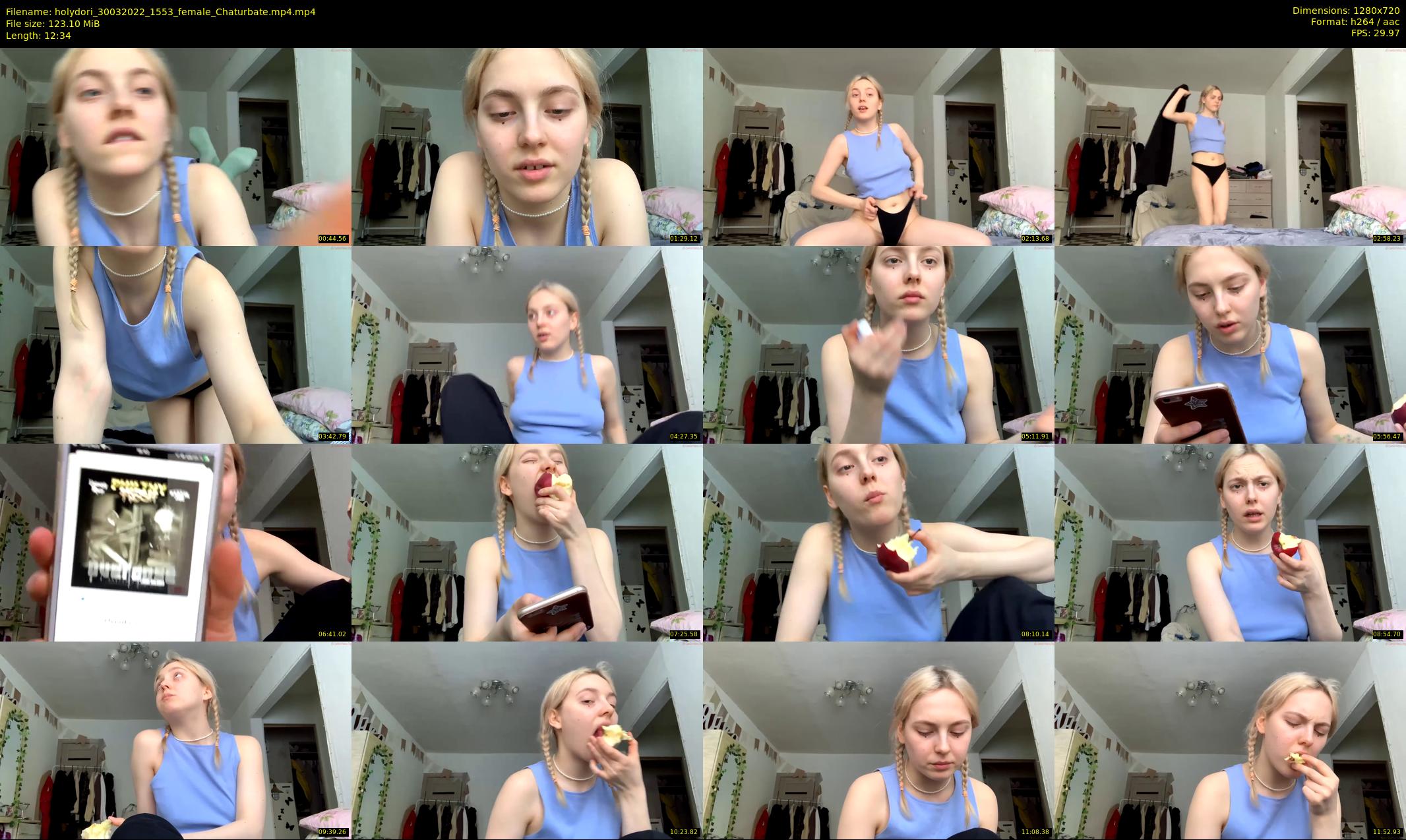 holydori — 13 minute Chaturbate female cam show recording, 720p, Mar 30, 2022