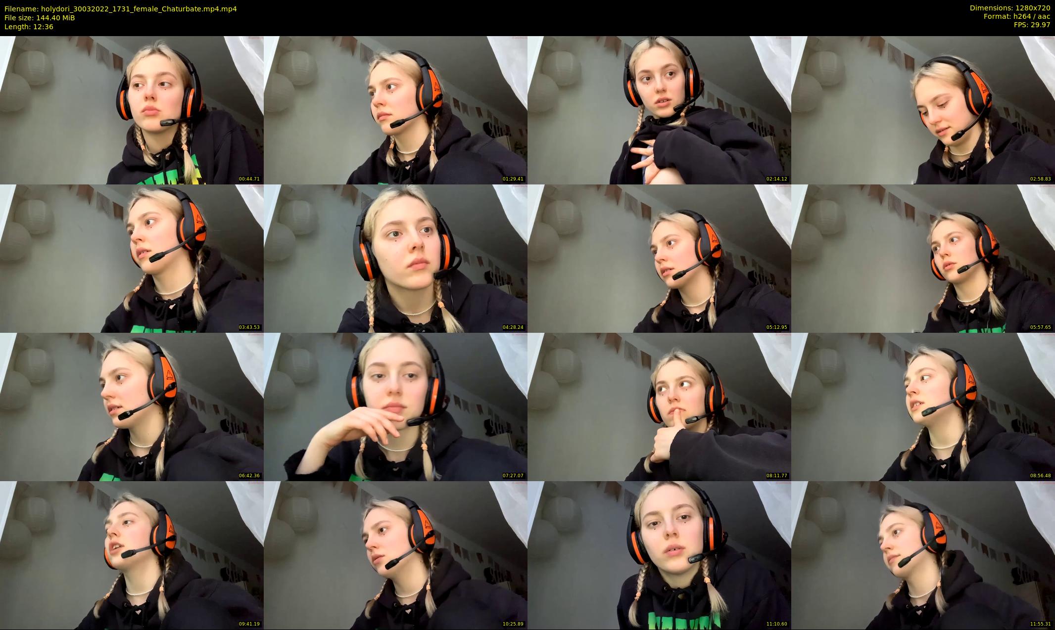 holydori — 13 minute Chaturbate female cam show recording, 720p, Mar 30, 2022