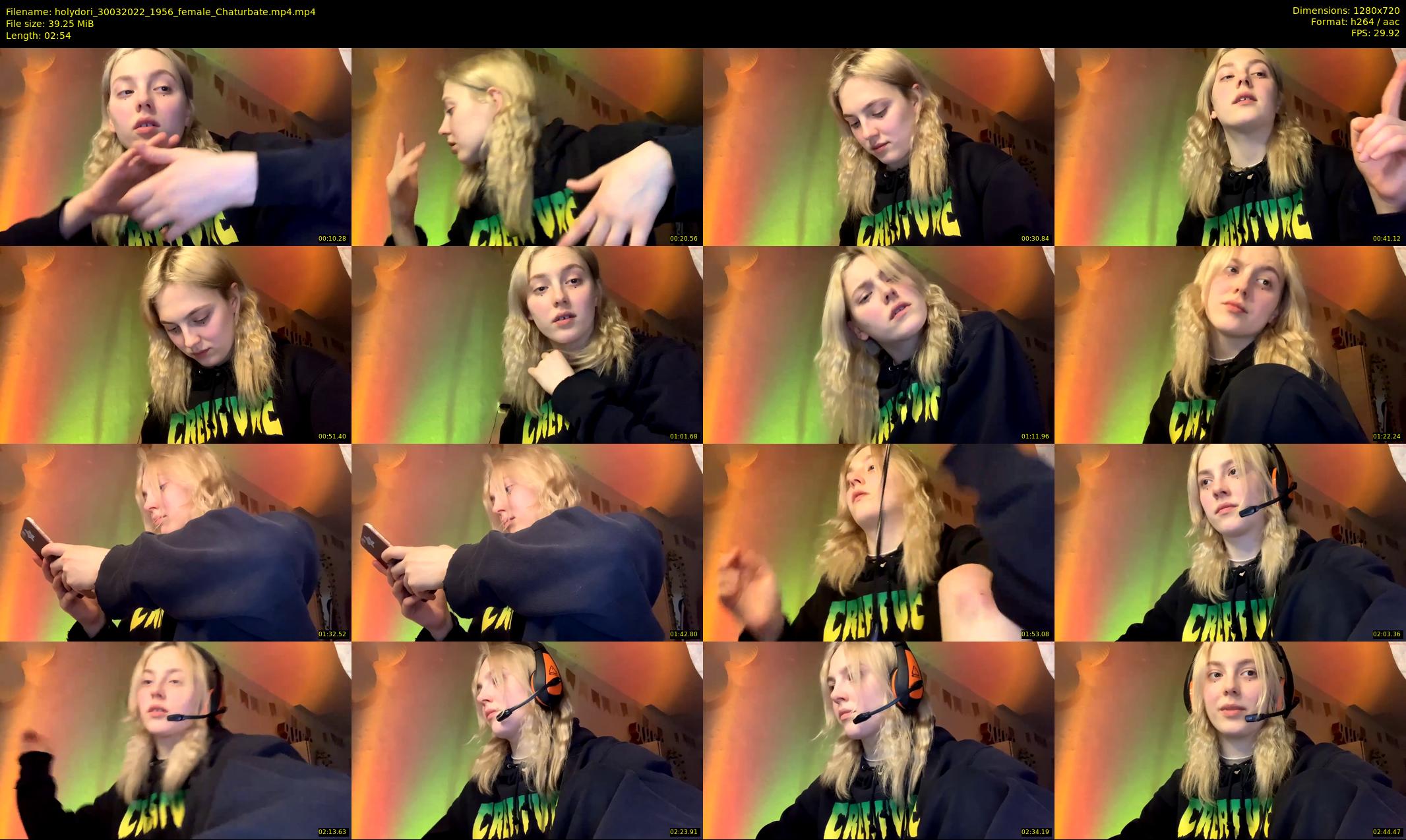 holydori — 3 minute Chaturbate female cam show recording, 720p, Mar 30, 2022