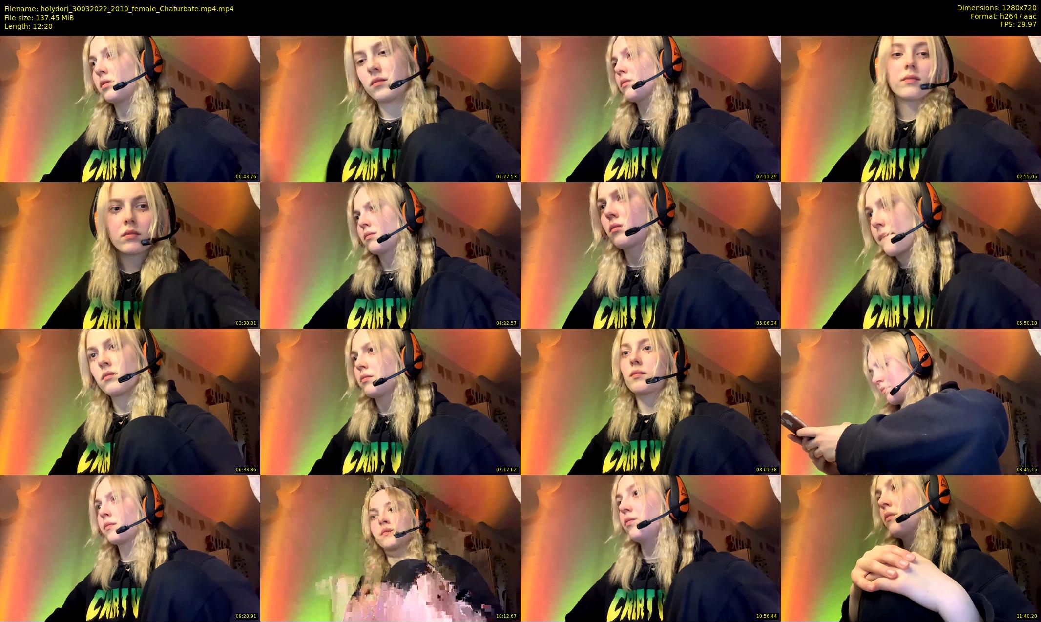 holydori — 13 minute Chaturbate female cam show recording, 720p, Mar 30, 2022