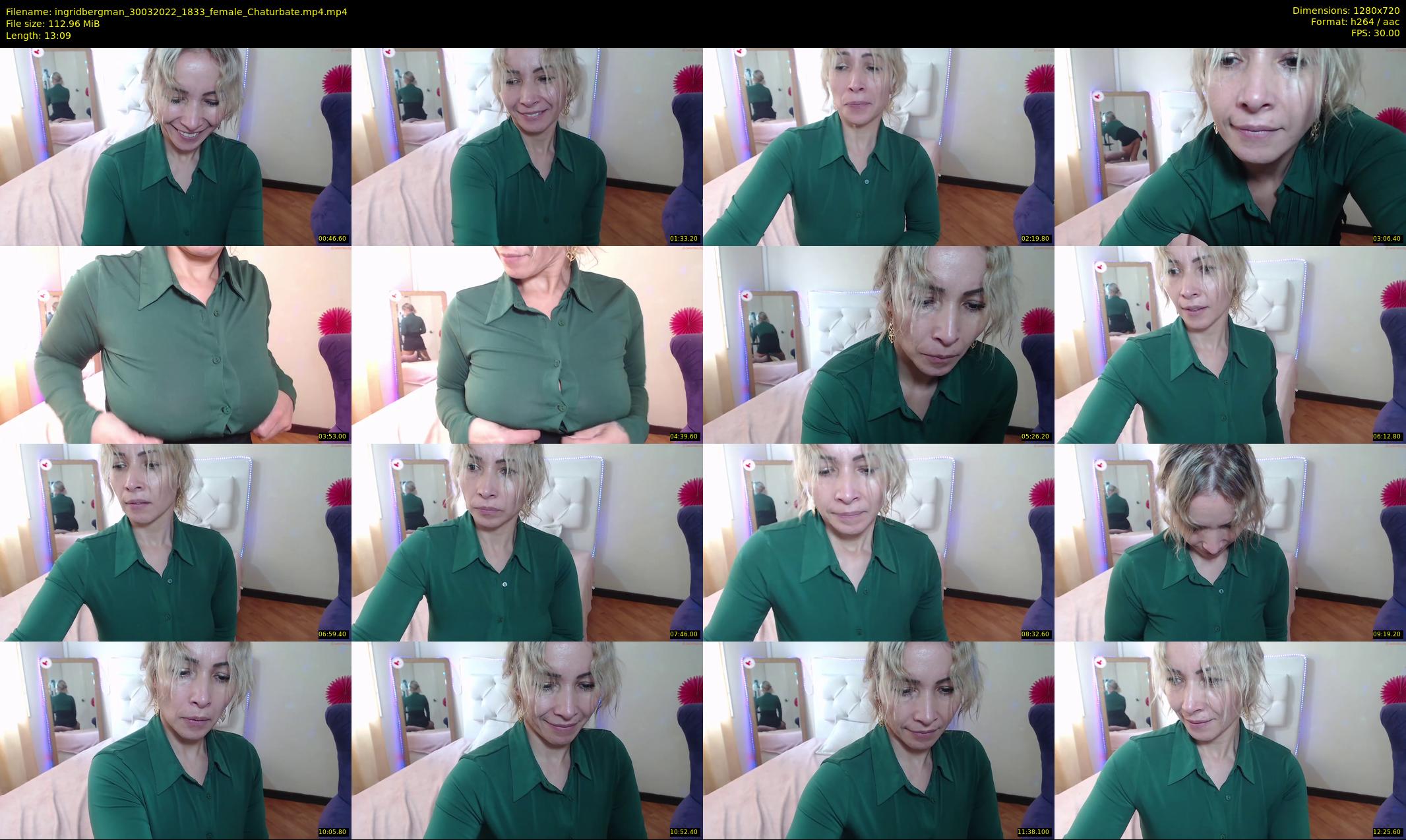 ingridbergman — 14 minute Chaturbate female cam show recording, 720p, Mar 30, 2022