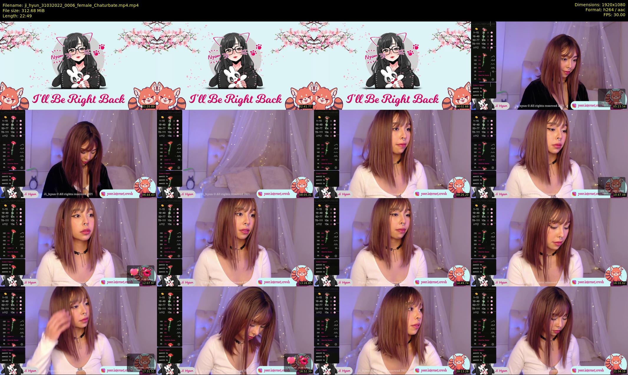 ji_hyun — 23 minute Chaturbate female cam show recording, 1080p, Mar 31, 2022