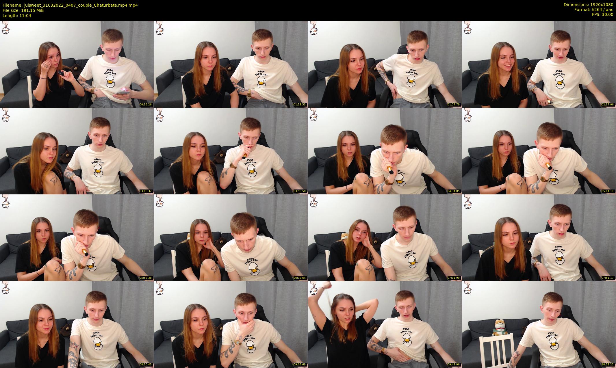 julsweet — 12 minute Chaturbate male cam show recording, 1080p, Mar 31, 2022