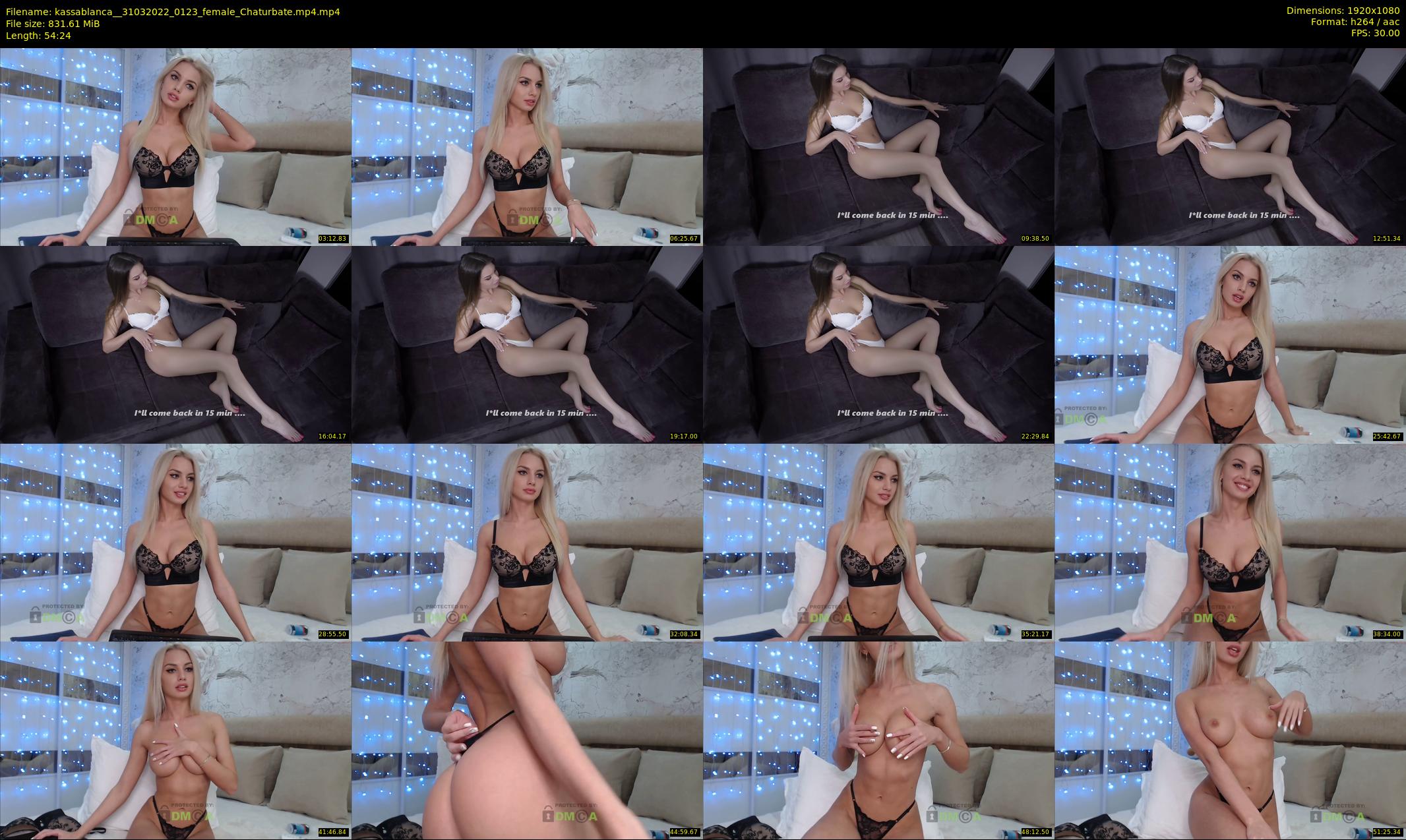 kassablanca_ — 55 minute Chaturbate female cam show recording, 1080p, Mar 31, 2022
