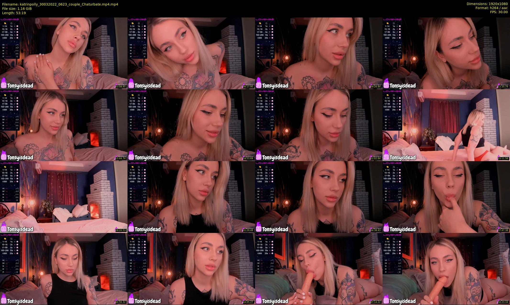 katrinpolly — 54 minute Chaturbate couple cam show recording, 1080p, Mar 30, 2022