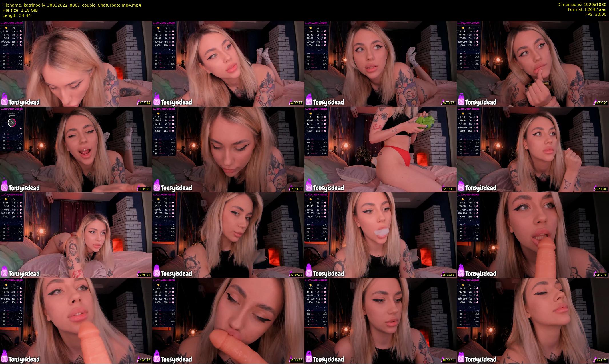katrinpolly — 55 minute Chaturbate couple cam show recording, 1080p, Mar 30, 2022