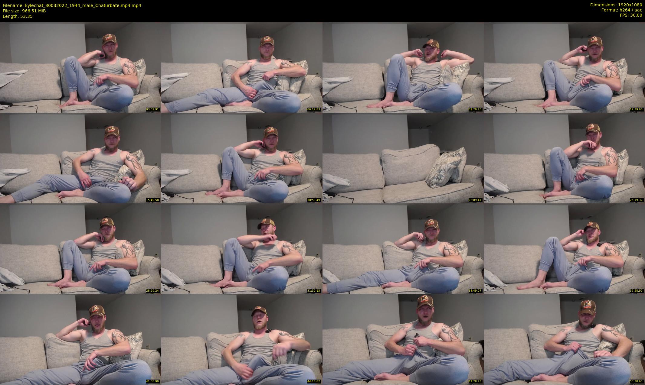 kylechat — 54 minute Chaturbate male cam show recording, 1080p, Mar 30, 2022