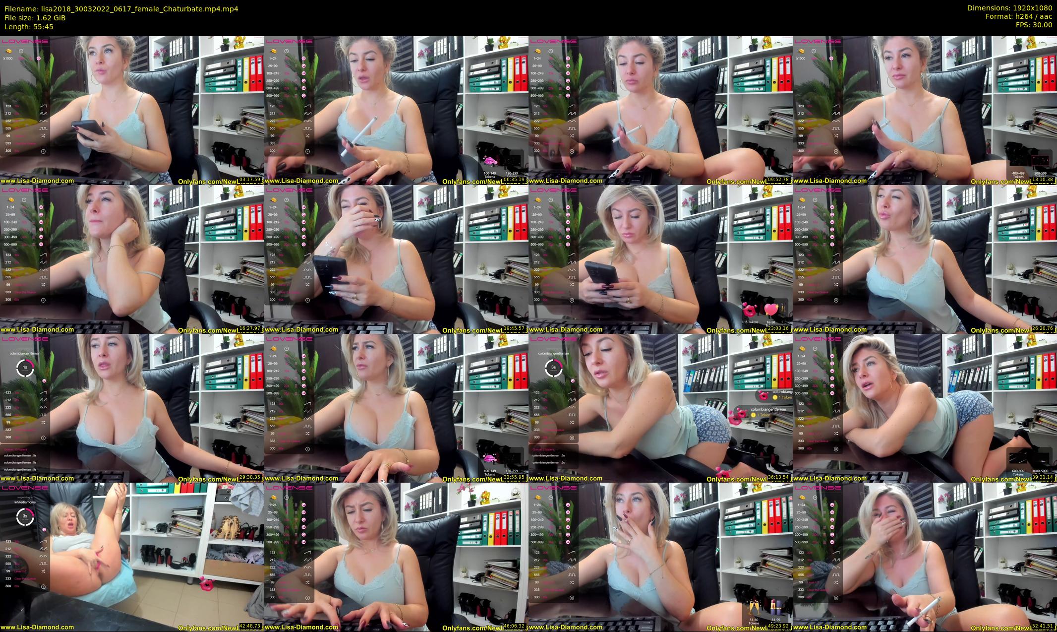 lisa2018 — 56 minute Chaturbate female cam show recording, 1080p, Mar 30, 2022