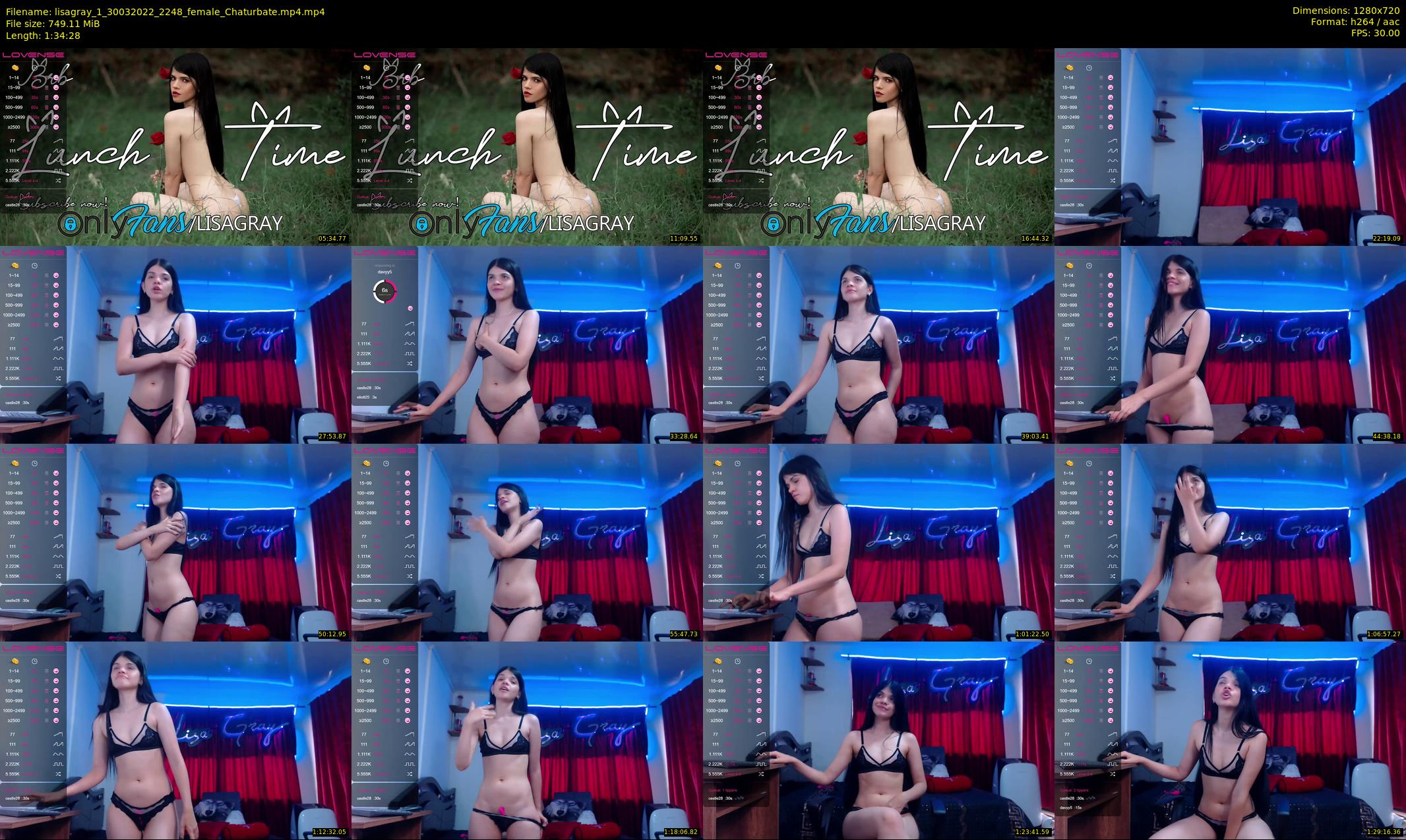 lisagray_1 — 95 minute Chaturbate female cam show recording, 720p, Mar 30, 2022