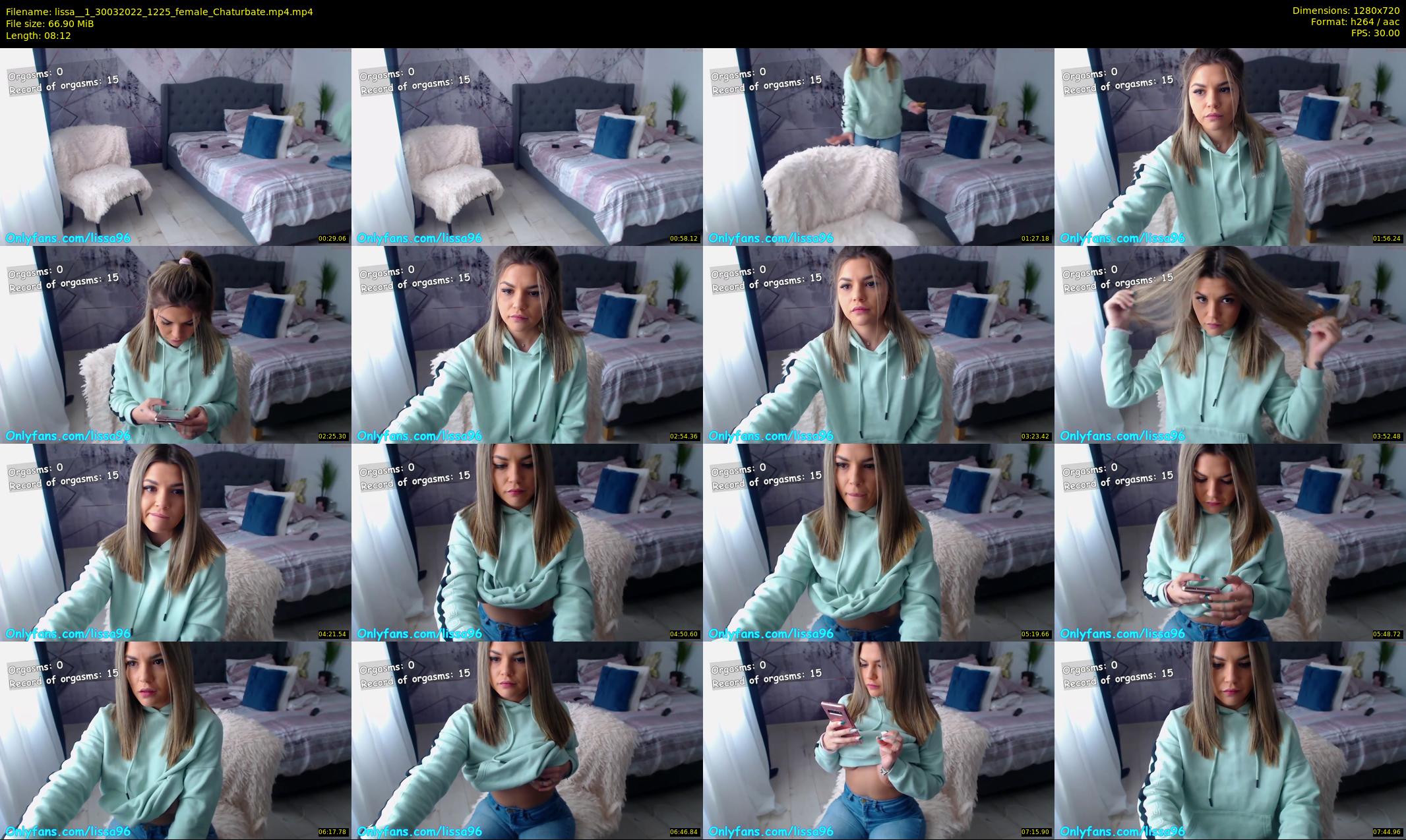 lissa__1 — 9 minute Chaturbate female cam show recording, 720p, Mar 30, 2022