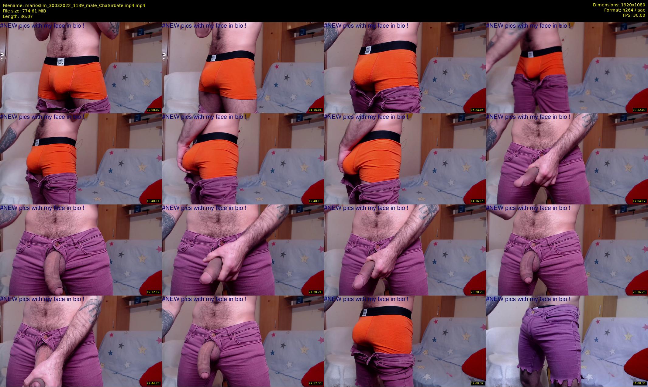 marioslim — 37 minute Chaturbate male cam show recording, 1080p, Mar 30, 2022