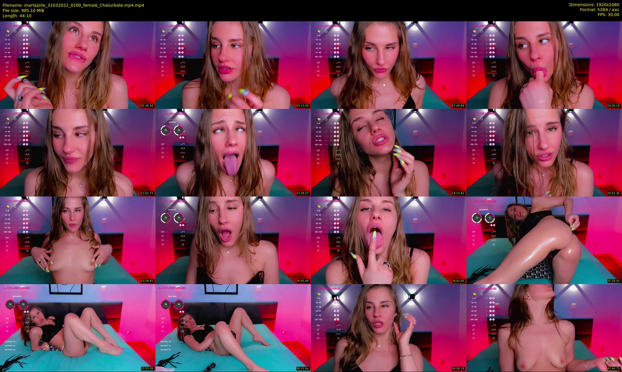 martajolie — 45 minute Chaturbate female cam show recording, 1080p, Mar 31, 2022