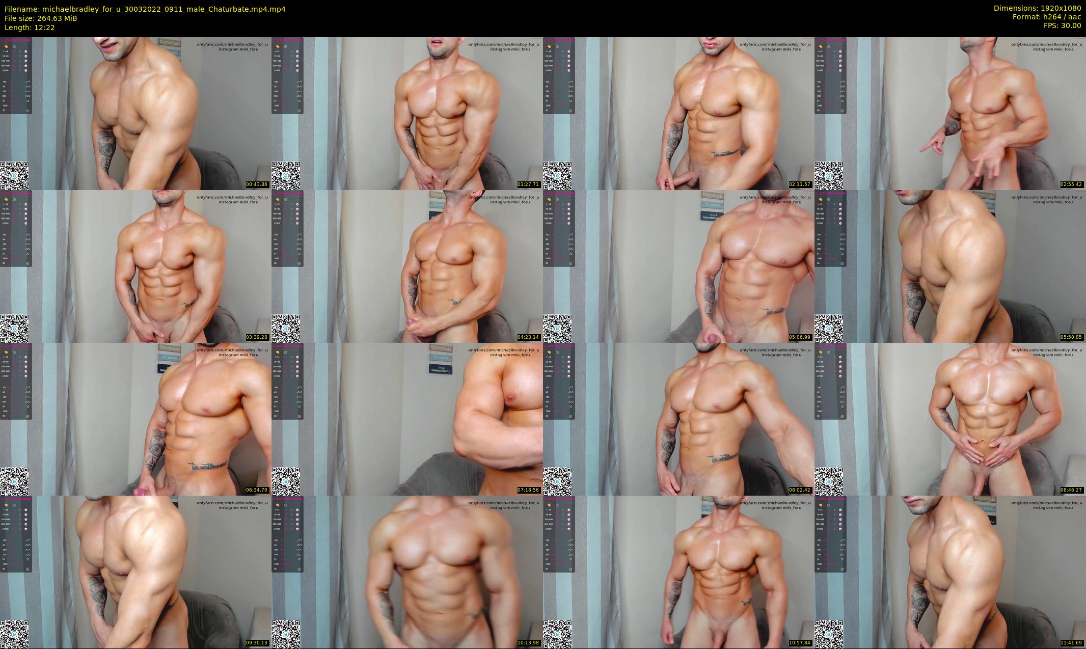 michaelbradley_for_u — 13 minute Chaturbate male cam show recording, 1080p, Mar 30, 2022