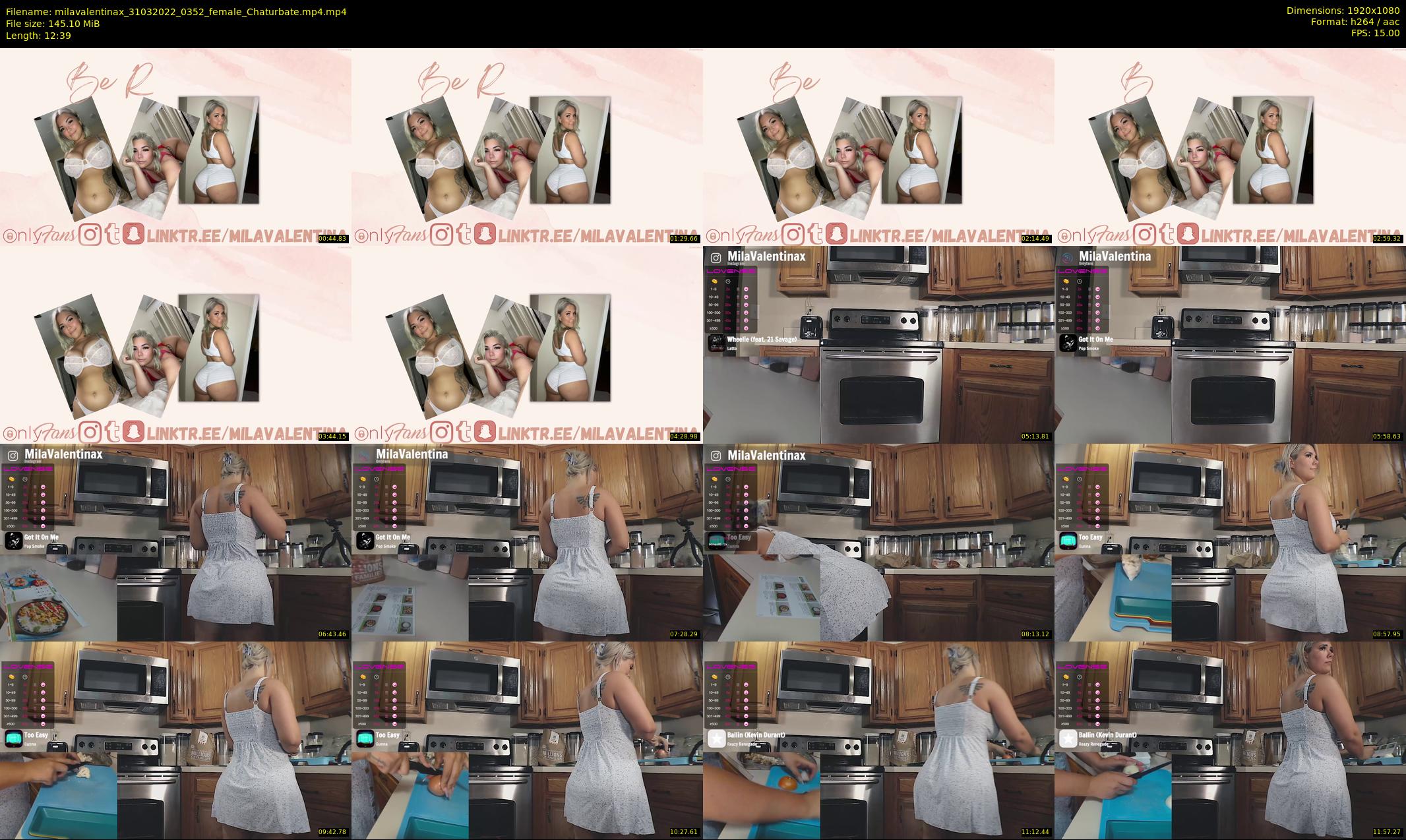 milavalentinax — 13 minute Chaturbate female cam show recording, 1080p, Mar 31, 2022
