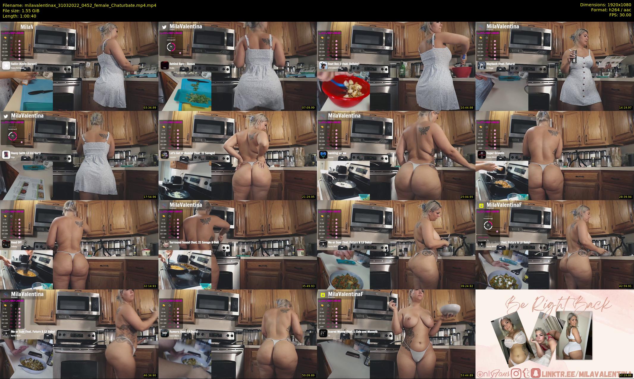 milavalentinax — 61 minute Chaturbate female cam show recording, 1080p, Mar 31, 2022
