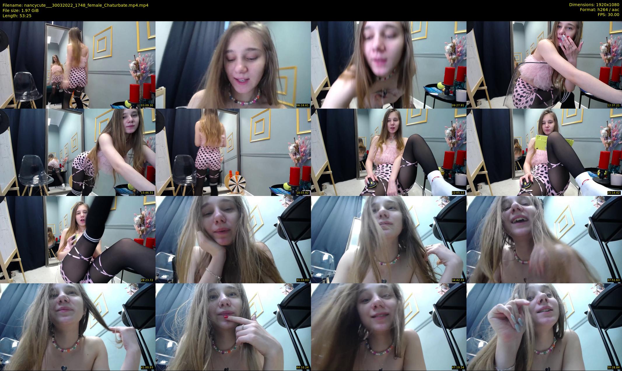 nancycute__ — 54 minute Chaturbate female cam show recording, 1080p, Mar 30, 2022