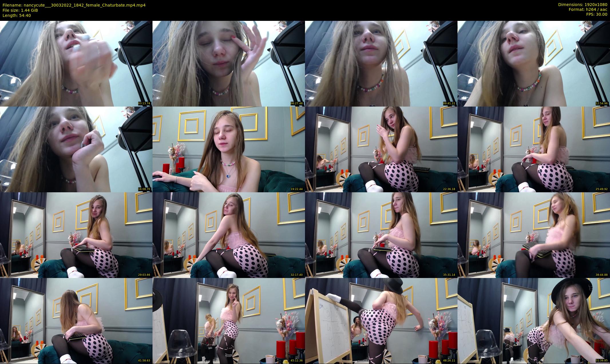 nancycute__ — 55 minute Chaturbate female cam show recording, 1080p, Mar 30, 2022