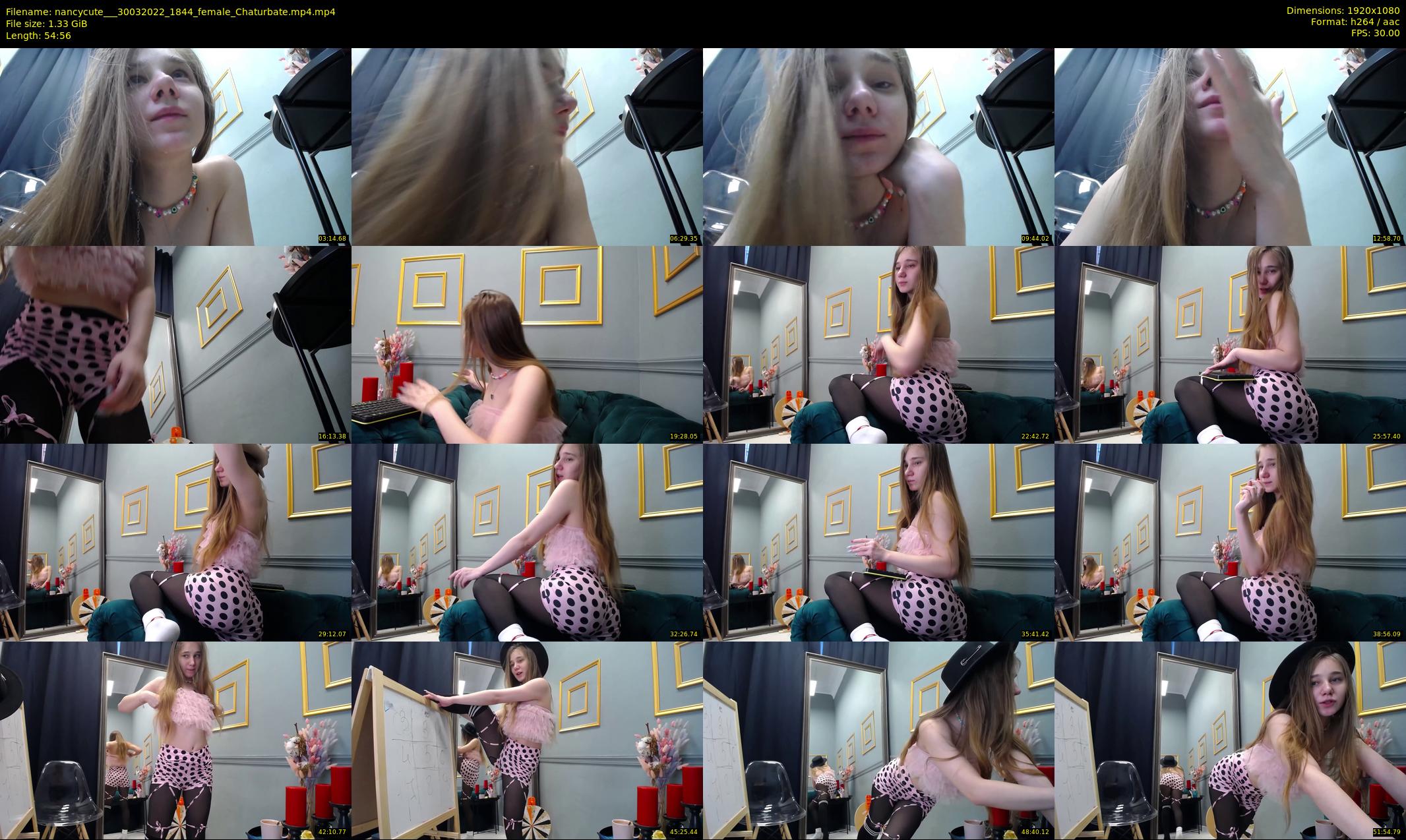 nancycute__ — 55 minute Chaturbate female cam show recording, 1080p, Mar 30, 2022