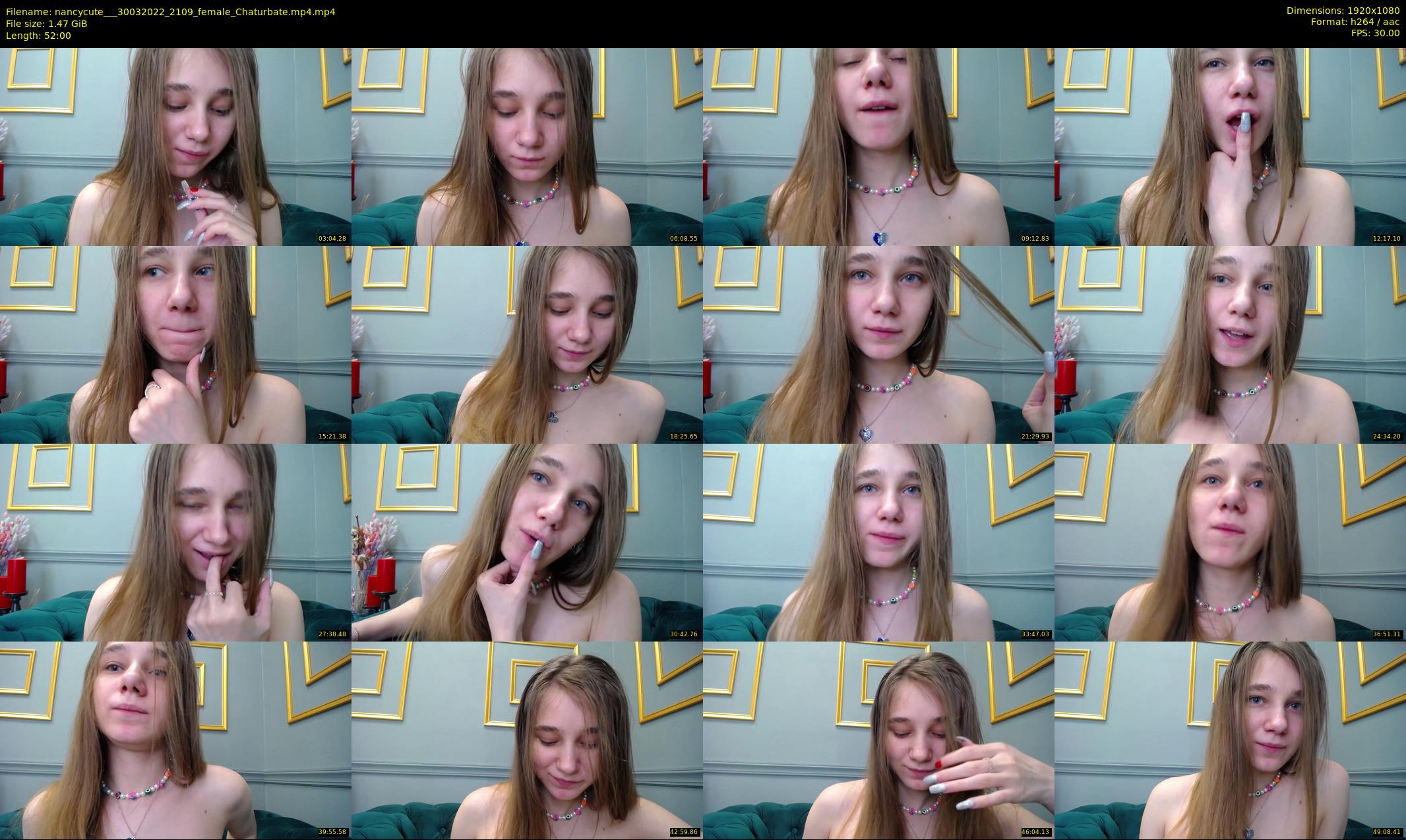 nancycute__ — 52 minute Chaturbate female cam show recording, 1080p, Mar 30, 2022