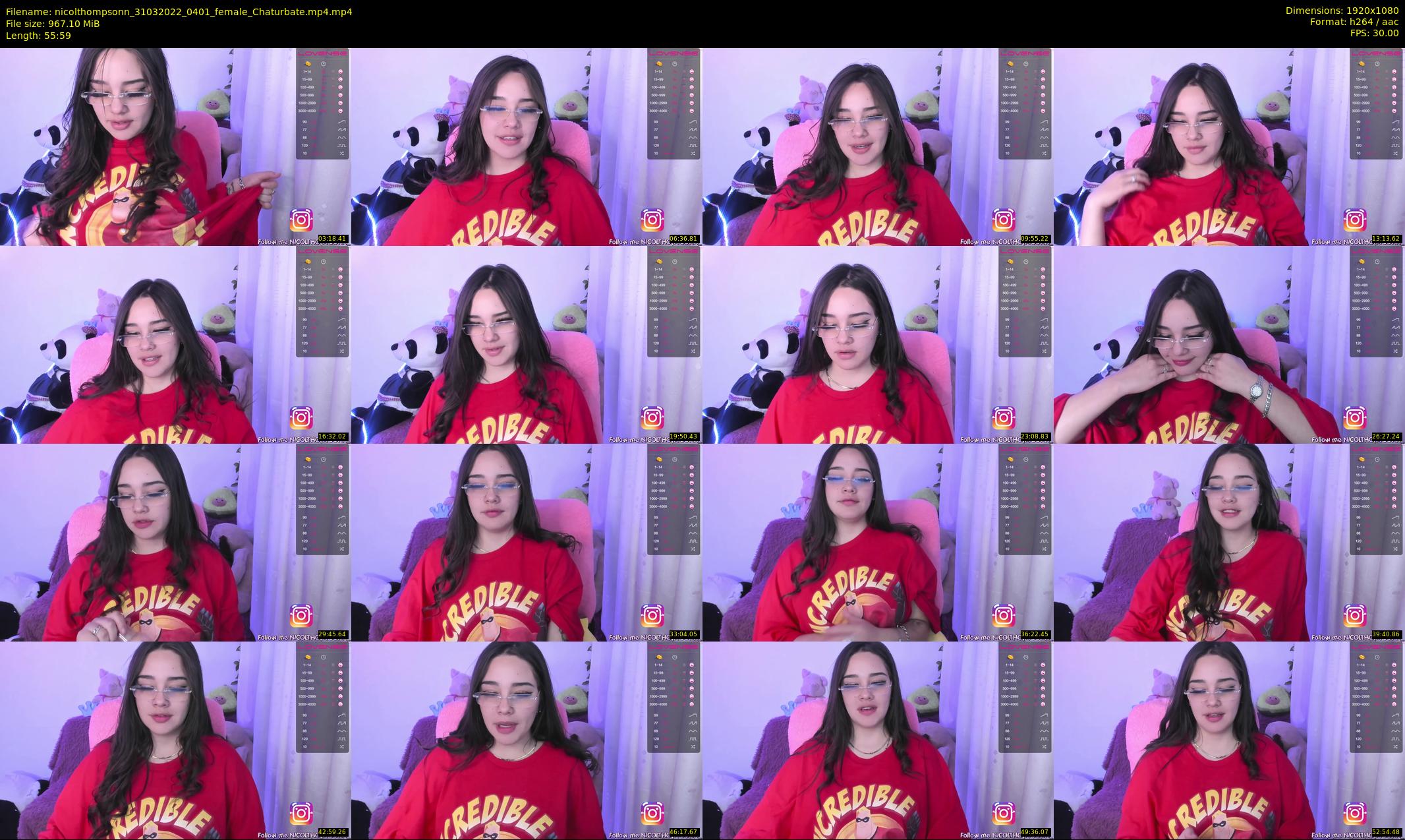 nicolthompsonn — 56 minute Chaturbate female cam show recording, 1080p, Mar 31, 2022