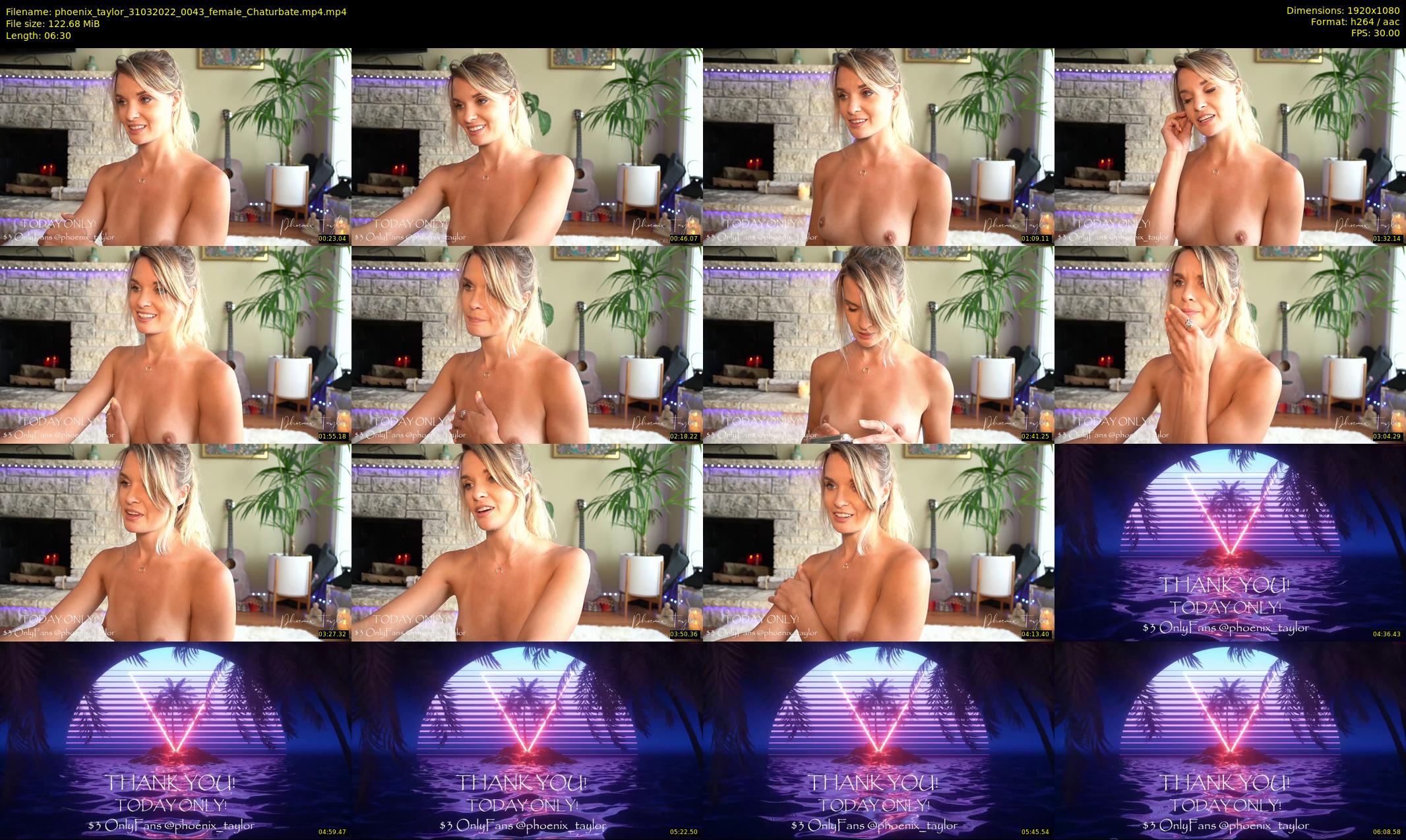 phoenix_taylor — 7 minute Chaturbate female cam show recording, 1080p, Mar 31, 2022
