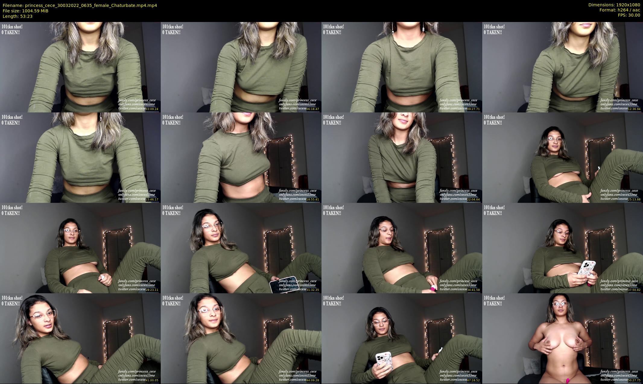princess_cece — 54 minute Chaturbate female cam show recording, 1080p, Mar 30, 2022