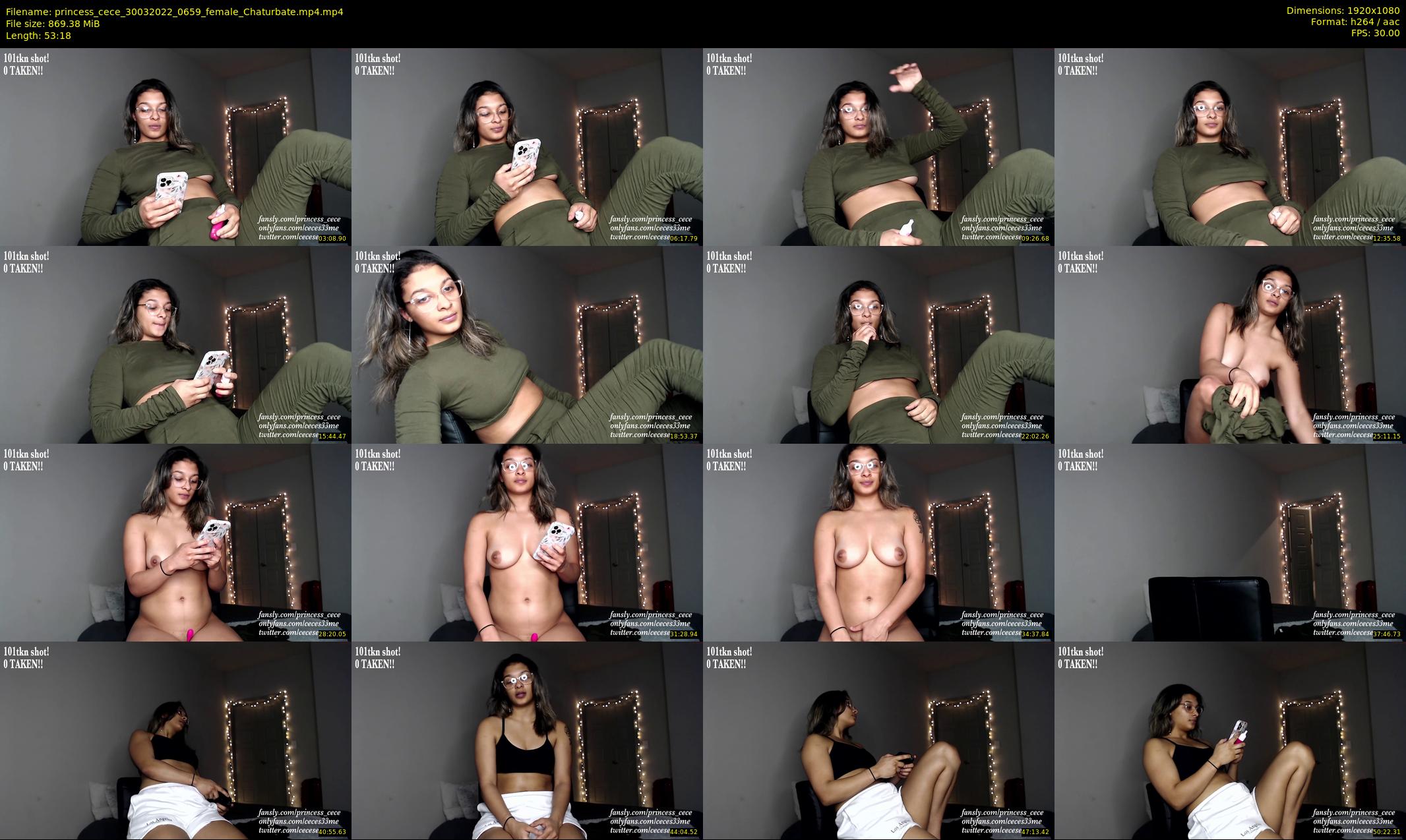 princess_cece — 54 minute Chaturbate female cam show recording, 1080p, Mar 30, 2022