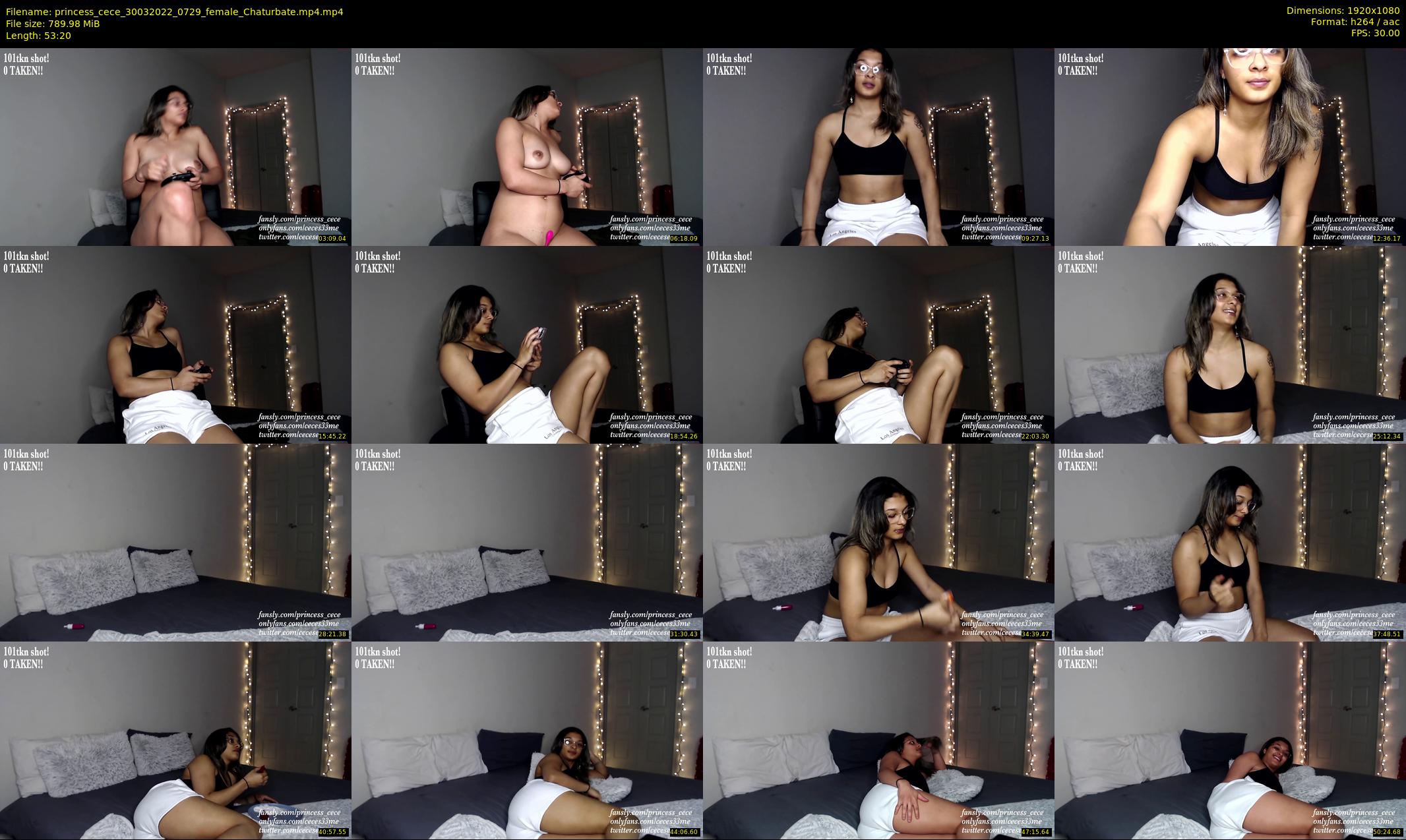 princess_cece — 54 minute Chaturbate female cam show recording, 1080p, Mar 30, 2022