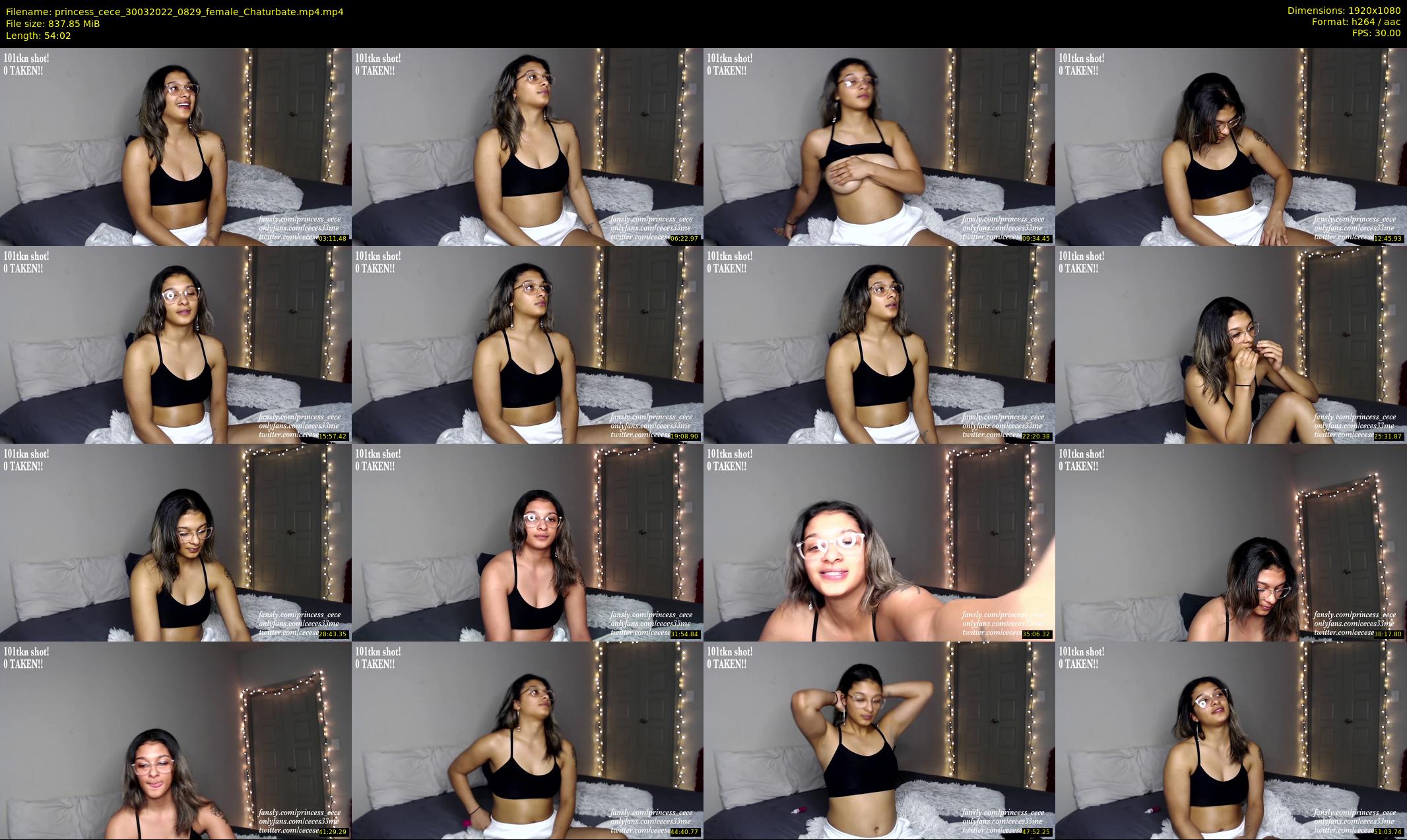 princess_cece — 55 minute Chaturbate female cam show recording, 1080p, Mar 30, 2022